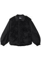 【ニアー ニッポン/near.nippon】のファーナイロンブルゾン ブラック×ブラック|ID: prp329100004630834 ipo3291000000036038675