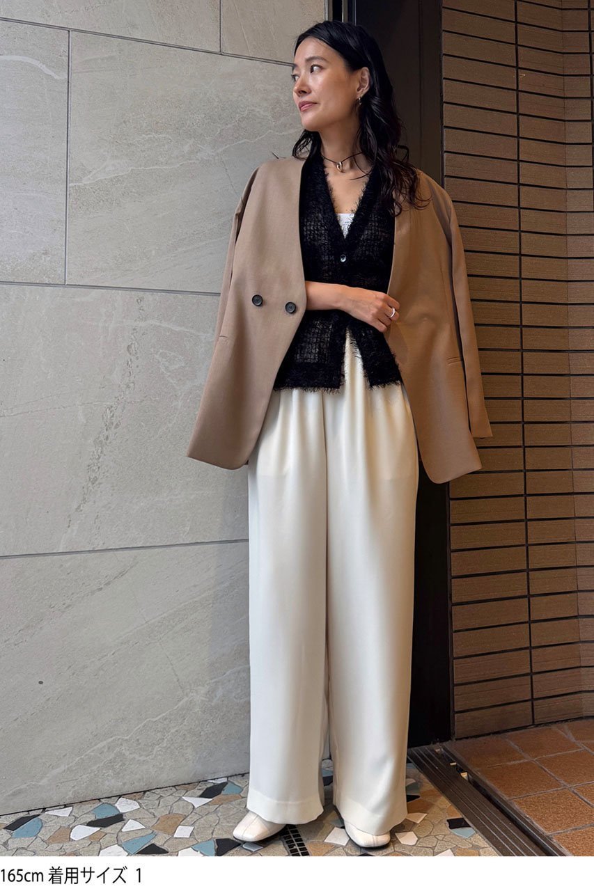 【スタニングルアー/STUNNING LURE】のrベルテッドカラーレスジャケット 人気、トレンドファッション・服の通販 founy(ファニー) 　ファッション　Fashion　レディースファッション　Fashion for Women　アウター　Coat / Outerwear Collection　レディースジャケット・軽アウター　Jackets　ジャケット　Jacket, Outerwear　セットアップ　Set-Up, Coordinated Outfit　フォルム　Silhouette, Form　再入荷　Restock / Back in Stock　other-7|ID: prp329100004630835 ipo3291000000033948900
