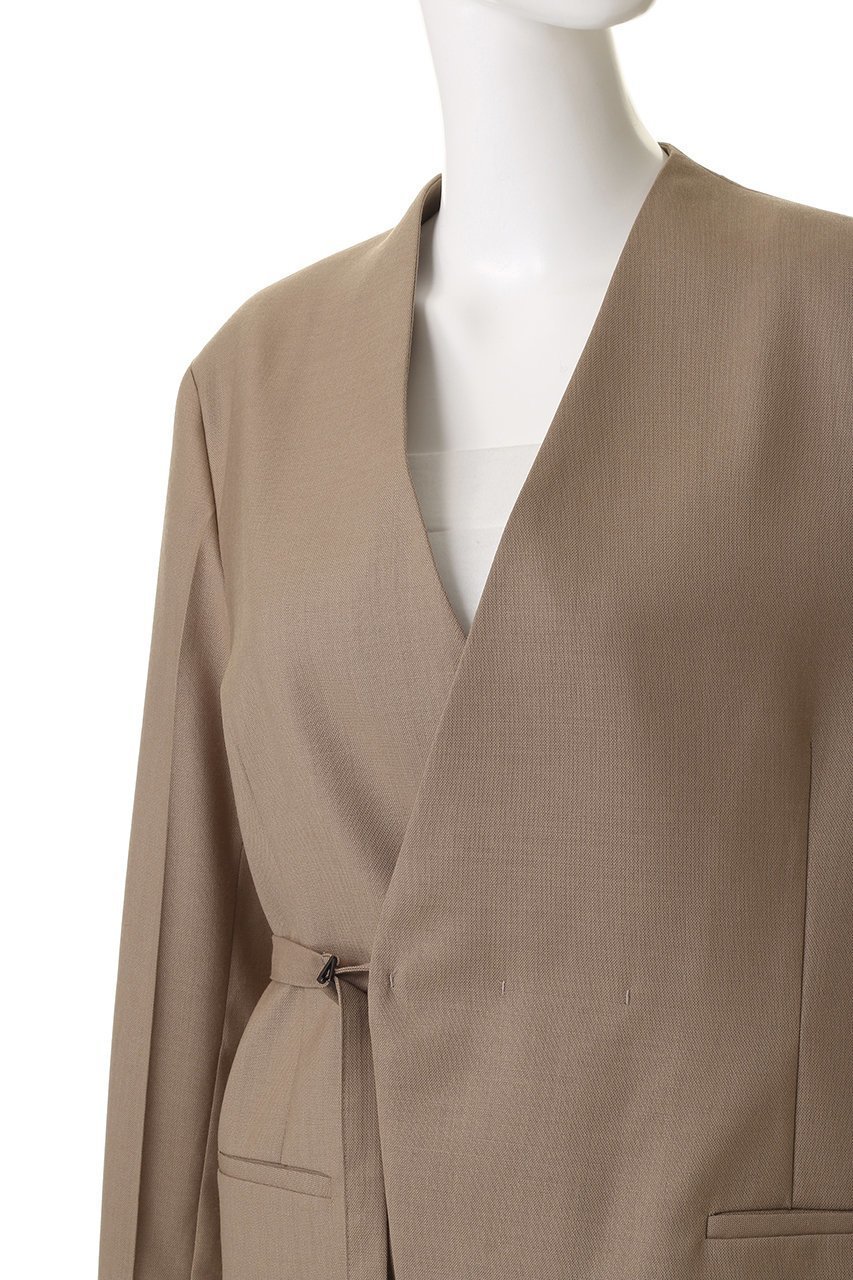 【スタニングルアー/STUNNING LURE】のrベルテッドカラーレスジャケット 人気、トレンドファッション・服の通販 founy(ファニー) ファッション Fashion レディースファッション Fashion for Women アウター Coat / Outerwear Collection レディースジャケット・軽アウター Jackets ジャケット Jacket, Outerwear セットアップ Set-Up, Coordinated Outfit フォルム Silhouette, Form other-7|ID: prp329100004630835 ipo3291000000034017255