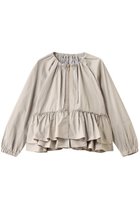 【マリリンムーン/MARILYN MOON】のスパイラルタフタラッフルブルゾン グレイッシュアイボリー|ID: prp329100004630838 ipo3291000000036047415