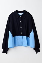 【エンフォルド/ENFOLD】の【8/13 12:00販売開始】FAKE-LAYERED CARDIGAN/カーディガン 人気、トレンドファッション・服の通販 founy(ファニー) ファッション Fashion レディースファッション Fashion for Women トップス・カットソー Cut & Sew Tops ニット Knit Tops & Sweaters カーディガン・羽織り Layered Style Cardigans カーディガン Cardigan, Knitwear ドッキング Docking, Mixed Material ベスト Vest, Waistcoat 新作・新入荷 New Arrivals / New In thumbnail ダークネイビー|ID: prp329100004630839 ipo3291000000033313551