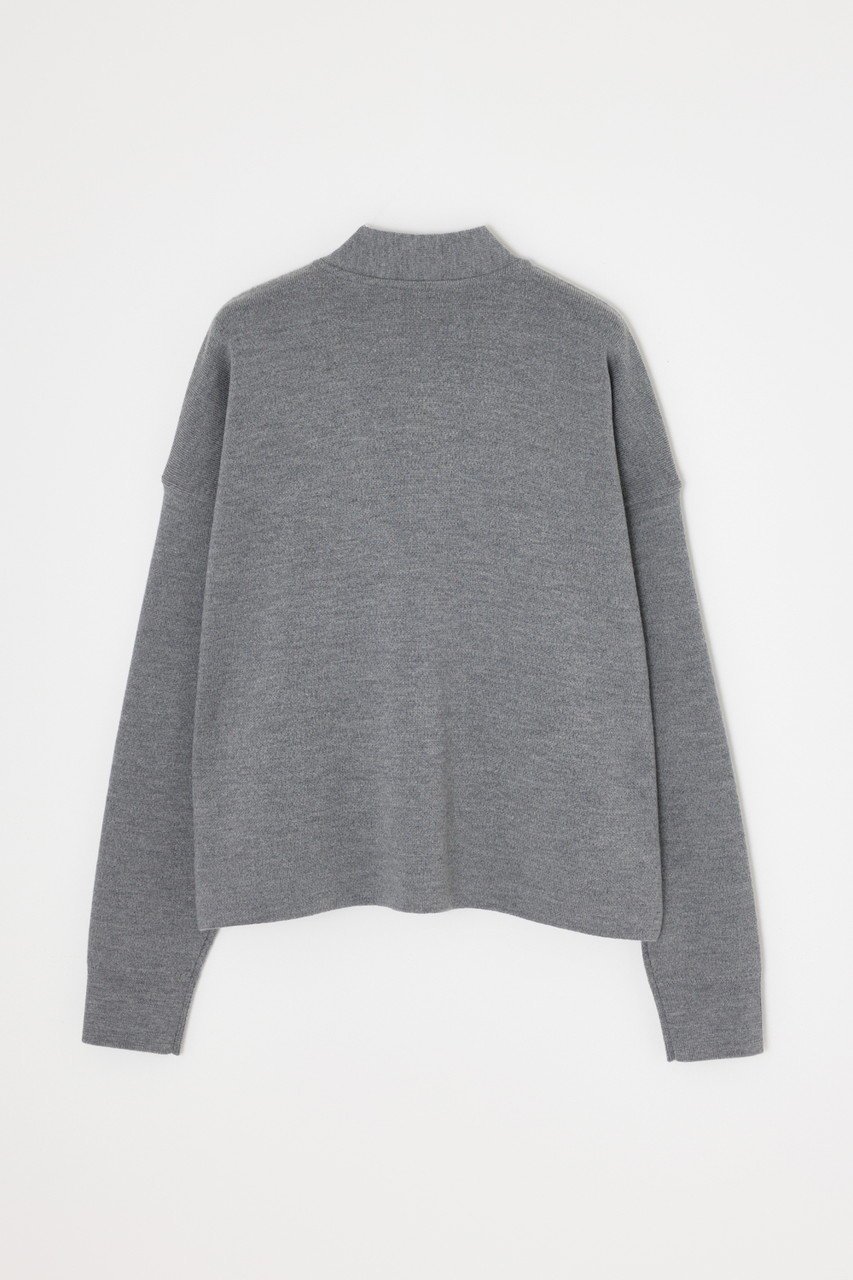 【エンフォルド/ENFOLD】のKNIT×RIVER JACKET/ジャケット 人気、トレンドファッション・服の通販 founy(ファニー) 　ファッション　Fashion　レディースファッション　Fashion for Women　カーディガン　Cardigan, Knitwear　コンパクト　Compact, Small Size　ジャケット　Jacket, Outerwear　メルトン　Melton, Heavy Wool　ワイド　Wide, Wide Fit　定番　Standard, Basic Item　other-2|ID: prp329100004630840 ipo3291000000036132431