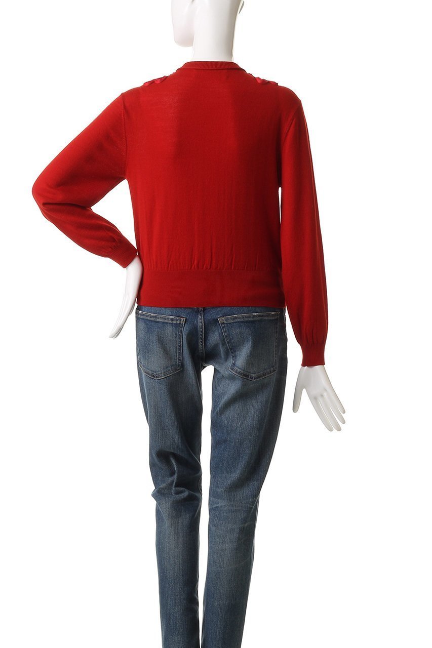【マリリンムーン/MARILYN MOON】のコード刺しゅうカーディガン 人気、トレンドファッション・服の通販 founy(ファニー) 　ファッション　Fashion　レディースファッション　Fashion for Women　トップス・カットソー　Cut & Sew Tops　ニット　Knit Tops & Sweaters　カーディガン・羽織り　Layered Style Cardigans　2025年　2025　2025-2026秋冬・A/W　Autumn/Winter 2025–26 AW25–26　カーディガン　Cardigan, Knitwear　サテン　Satin, Glossy Fabric　ハンド　Hand, Handmade　パーティ　Party, Party Style　パール　Pearl, Pearl Accent　フィット　Fit, Slim Fit　エレガント 上品　Elegant　A/W・秋冬　Autumn/Winter　other-4|ID: prp329100004630841 ipo3291000000033313565