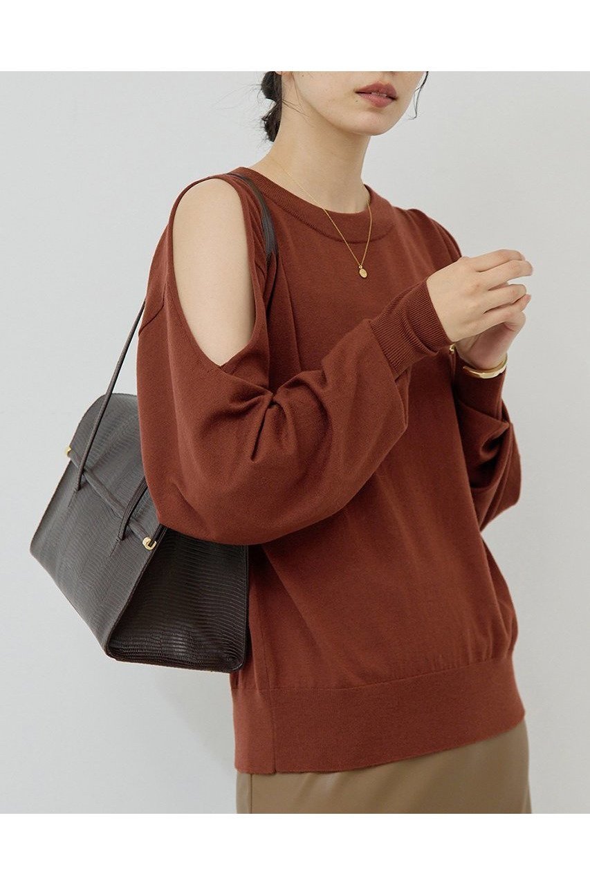 【ガリャルダガランテ/GALLARDAGALANTE】の【2WAY】ショルダースリットニット 人気、トレンドファッション・服の通販 founy(ファニー) 　ファッション　Fashion　レディースファッション　Fashion for Women　トップス・カットソー　Cut & Sew Tops　ニット　Knit Tops & Sweaters　カジュアルプルオーバー・ニットトップス　Pullovers & Knit Tops / Casual Pullovers　2025年　2025　2025-2026秋冬・A/W　Autumn/Winter 2025–26 AW25–26　スリット　Slit, Slit Detail　A/W・秋冬　Autumn/Winter　長袖　Long Sleeve, Full Sleeve　 other-1|ID: prp329100004630842 ipo3291000000033313567