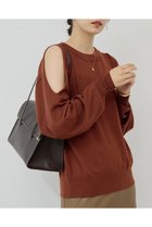 【ガリャルダガランテ/GALLARDAGALANTE】の【2WAY】ショルダースリットニット 人気、トレンドファッション・服の通販 founy(ファニー) ファッション Fashion レディースファッション Fashion for Women トップス・カットソー Cut & Sew Tops ニット Knit Tops & Sweaters カジュアルプルオーバー・ニットトップス Pullovers & Knit Tops / Casual Pullovers 2025年 2025 2025-2026秋冬・A/W Autumn/Winter 2025–26 AW25–26 スリット Slit, Slit Detail A/W・秋冬 Autumn/Winter 長袖 Long Sleeve, Full Sleeve thumbnail ブラウン|ID: prp329100004630842 ipo3291000000033313568