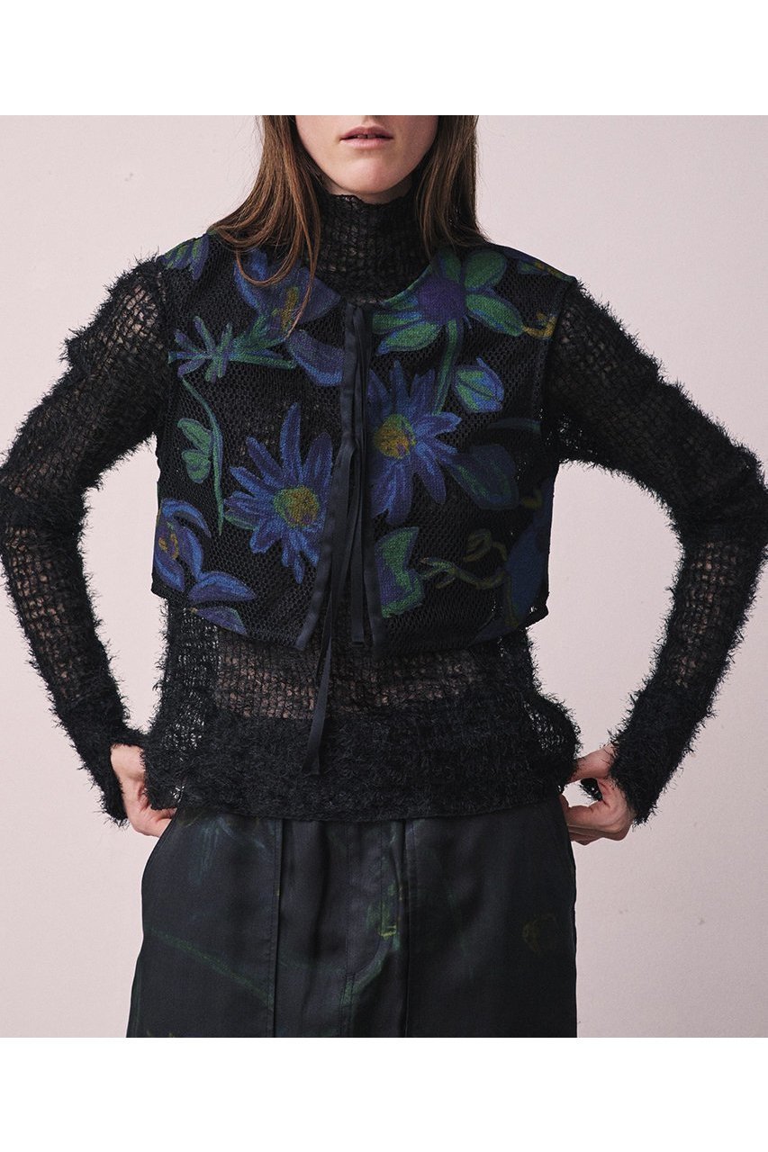 【ニアー ニッポン/near.nippon】のシアーファーチュール ハイネックトップス 人気、トレンドファッション・服の通販 founy(ファニー) 　ファッション　Fashion　レディースファッション　Fashion for Women　トップス・カットソー　Cut & Sew Tops　ニット　Knit Tops & Sweaters　カジュアルプルオーバー・ニットトップス　Pullovers & Knit Tops / Casual Pullovers　2025年　2025　2025-2026秋冬・A/W　Autumn/Winter 2025–26 AW25–26　おすすめ　Recommended / Our Picks　インナー　Innerwear　カフス　Cuff Design　シアー　Sheer, See-Through　ストレッチ　Stretch, Stretchy Fabric　チュール　Tulip, Tulip Motif　ハイネック　High Neck, Mock Neck　パーティ　Party, Party Style　フェザー　Feather, Feather Detail　フェミニン　Feminine, Girly　ミックス　Mix, Mixed Style　A/W・秋冬　Autumn/Winter　other-6|ID: prp329100004630843 ipo3291000000033313584