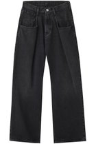 【メゾン マルジェラ/MAISON MARGIELA】の5ポケットデニムパンツ 人気、トレンドファッション・服の通販 founy(ファニー) ファッション Fashion レディースファッション Fashion for Women パンツ Pants & Trousers デニムパンツ・ジーンズ・美脚デニム Denim Jeans & Pants スタイリッシュ Stylish, Fashionable ストレート Straight, Straight Cut デニム Denim, Jeans Material ポケット Pocket, Pocket Detail ロング Long, Long-Length thumbnail ブラック|ID: prp329100004630850 ipo3291000000034544480