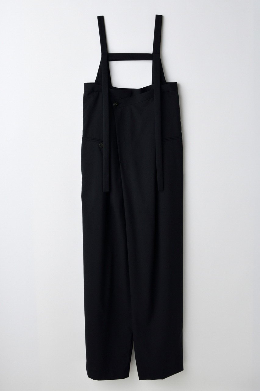 【エンフォルド/ENFOLD】のSTRIPE-TROUSERS/パンツ インテリア・キッズ・メンズ・レディースファッション・服の通販 founy(ファニー) 　ファッション　Fashion　レディースファッション　Fashion for Women　パンツ　Pants & Trousers　サロペット　Overalls, Salopette　スーツ　Suit, Formalwear　フロント　Front, Front Design　ブラック|ID: prp329100004630854 ipo3291000000036465903