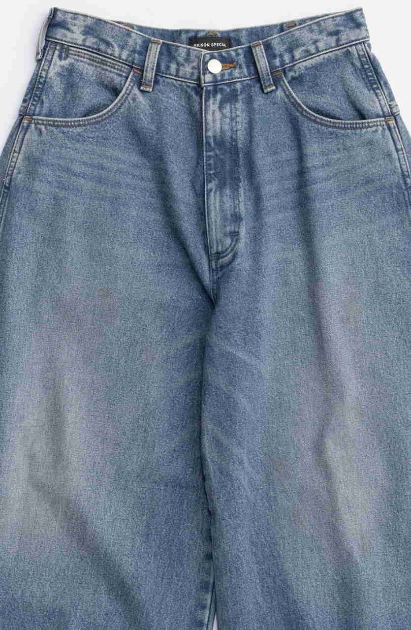 【メゾンスペシャル/MAISON SPECIAL】の【Wrangler×MAISON SPECIAL】Collaboration Mud Denim Pants/ラングラーコラボレーションマッドデニムパンツ 人気、トレンドファッション・服の通販 founy(ファニー) 　ファッション　Fashion　レディースファッション　Fashion for Women　パンツ　Pants & Trousers　デニムパンツ・ジーンズ・美脚デニム　Denim Jeans & Pants　ウエスタン　Western Style　ウォッシュ　Washed Finish　ヴィンテージ　Vintage Style　ジーンズ　Jeans, Denim Pants　スタッズ　Studs, Metal Accents　セットアップ　Set-Up, Coordinated Outfit　デニム　Denim, Jeans Material　トレンド　Trend, Trending Now　フラワー　Flower, Floral　ベスト　Vest, Waistcoat　モチーフ　Motif, Design Theme　ワーク　Workwear, Utility Style　A/W・秋冬　Autumn/Winter　2025年　2025　2025-2026秋冬・A/W　Autumn/Winter 2025–26 AW25–26　other-3|ID: prp329100004630856 ipo3291000000033313673