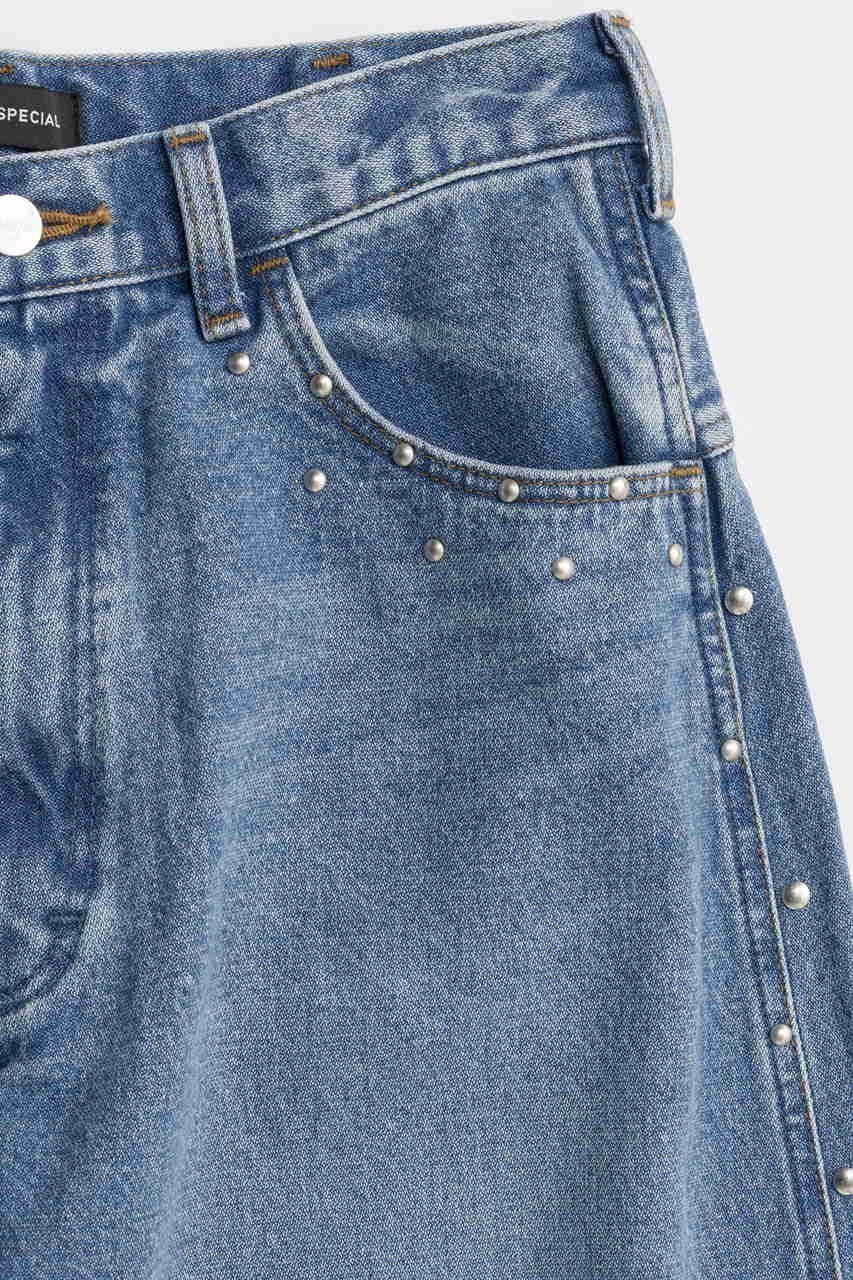 【メゾンスペシャル/MAISON SPECIAL】の【Wrangler×MAISON SPECIAL】Collaboration Studs Denim Pants/ラングラーコラボレーションスタッズデニムパンツ 人気、トレンドファッション・服の通販 founy(ファニー) 　ファッション　Fashion　レディースファッション　Fashion for Women　パンツ　Pants & Trousers　デニムパンツ・ジーンズ・美脚デニム　Denim Jeans & Pants　ウエスタン　Western Style　ウォッシュ　Washed Finish　シルバー　Silver, Metallic Silver　ジーンズ　Jeans, Denim Pants　スタッズ　Studs, Metal Accents　セットアップ　Set-Up, Coordinated Outfit　デニム　Denim, Jeans Material　トレンド　Trend, Trending Now　フラワー　Flower, Floral　ベスト　Vest, Waistcoat　ポケット　Pocket, Pocket Detail　モチーフ　Motif, Design Theme　ワーク　Workwear, Utility Style　A/W・秋冬　Autumn/Winter　2025年　2025　2025-2026秋冬・A/W　Autumn/Winter 2025–26 AW25–26　other-4|ID: prp329100004630857 ipo3291000000033313684