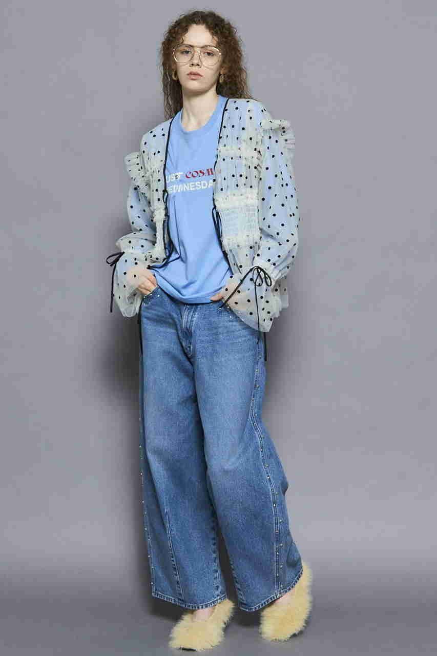 【メゾンスペシャル/MAISON SPECIAL】の【Wrangler×MAISON SPECIAL】Collaboration Studs Denim Pants/ラングラーコラボレーションスタッズデニムパンツ 人気、トレンドファッション・服の通販 founy(ファニー) 　ファッション　Fashion　レディースファッション　Fashion for Women　パンツ　Pants & Trousers　デニムパンツ・ジーンズ・美脚デニム　Denim Jeans & Pants　ウエスタン　Western Style　ウォッシュ　Washed Finish　シルバー　Silver, Metallic Silver　ジーンズ　Jeans, Denim Pants　スタッズ　Studs, Metal Accents　セットアップ　Set-Up, Coordinated Outfit　デニム　Denim, Jeans Material　トレンド　Trend, Trending Now　フラワー　Flower, Floral　ベスト　Vest, Waistcoat　ポケット　Pocket, Pocket Detail　モチーフ　Motif, Design Theme　ワーク　Workwear, Utility Style　other-6|ID: prp329100004630857 ipo3291000000036465933