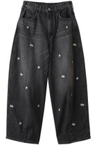 【メゾンスペシャル/MAISON SPECIAL】の【Wrangler×MAISON SPECIAL】Collaboration Flower Embroidery Denim Pants/ラングラーコラボレーションフラワーエンブロイダリーデニムパンツ BLK(ブラック)|ID: prp329100004630858 ipo3291000000036956853