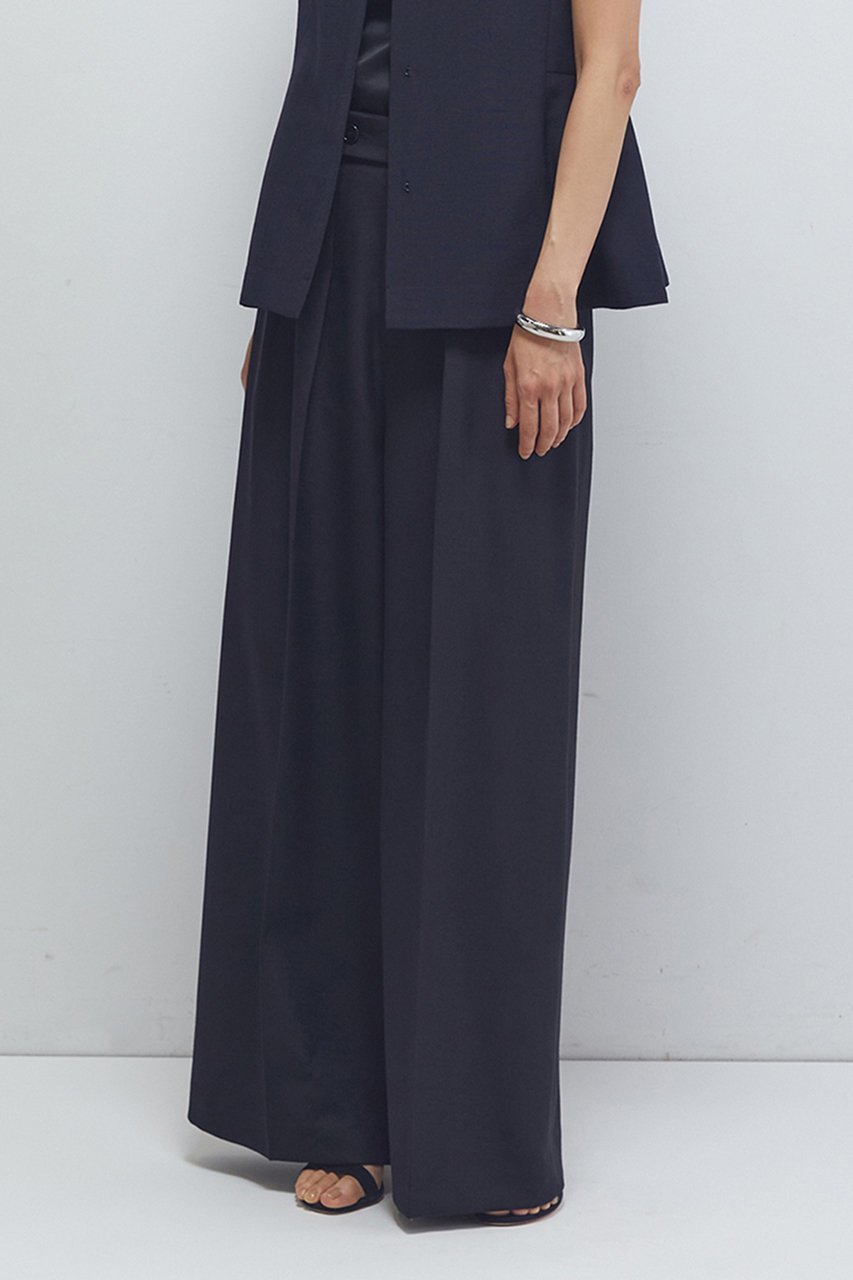 【プルミエ アロンディスモン/1er Arrondissement】のTWドスキンワイドトラウザー 人気、トレンドファッション・服の通販 founy(ファニー) ファッション Fashion レディースファッション Fashion for Women パンツ Pants & Trousers なめらか Smooth, Silky Texture センター Center, Center Line ロング Long, Long-Length ワイド Wide, Wide Fit 再入荷 Restock / Back in Stock other-6|ID: prp329100004630861 ipo3291000000033439774