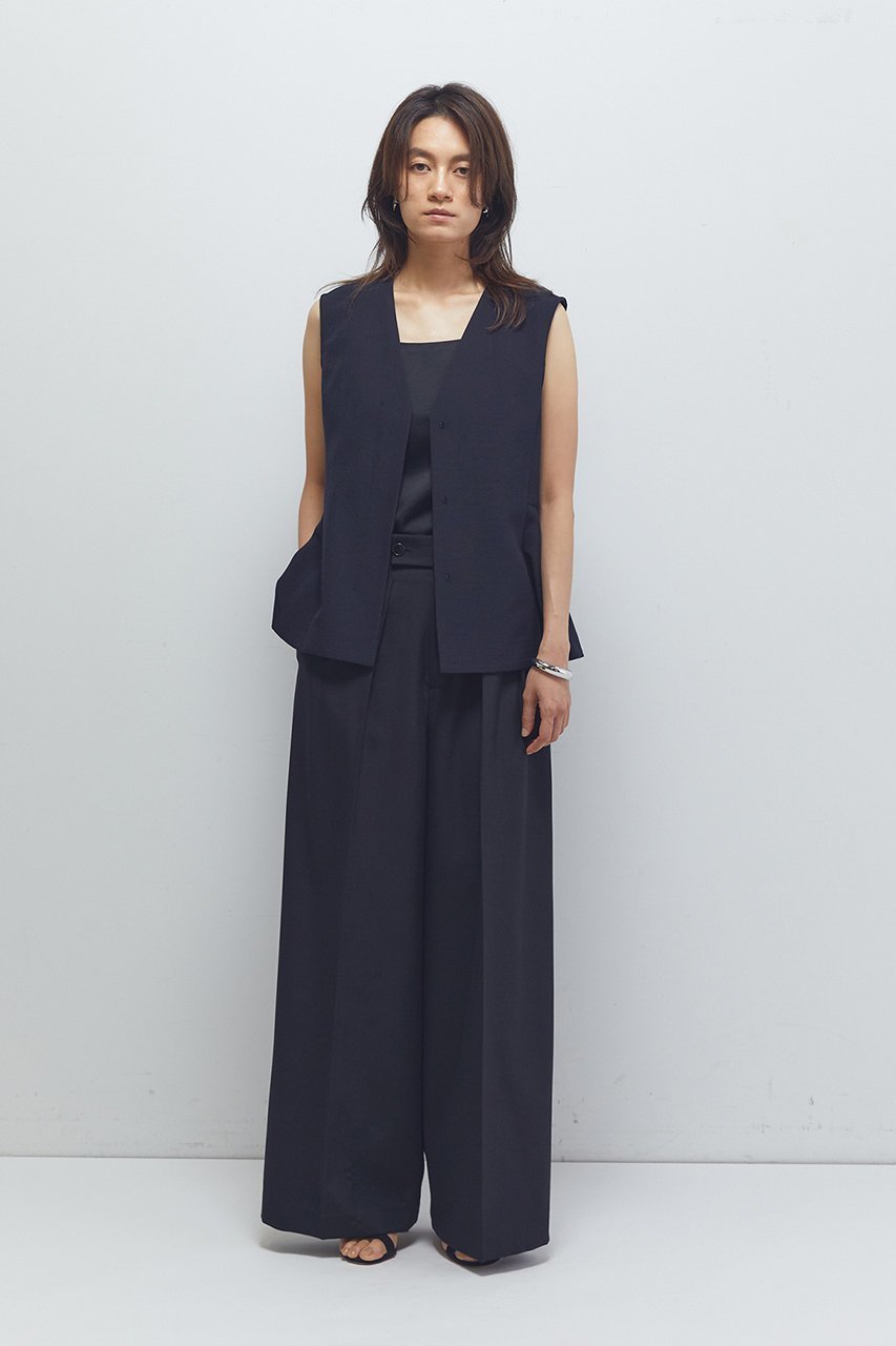 【プルミエ アロンディスモン/1er Arrondissement】のTWドスキンワイドトラウザー 人気、トレンドファッション・服の通販 founy(ファニー) ファッション Fashion レディースファッション Fashion for Women パンツ Pants & Trousers なめらか Smooth, Silky Texture センター Center, Center Line ロング Long, Long-Length ワイド Wide, Wide Fit 再入荷 Restock / Back in Stock other-8|ID: prp329100004630861 ipo3291000000033439776