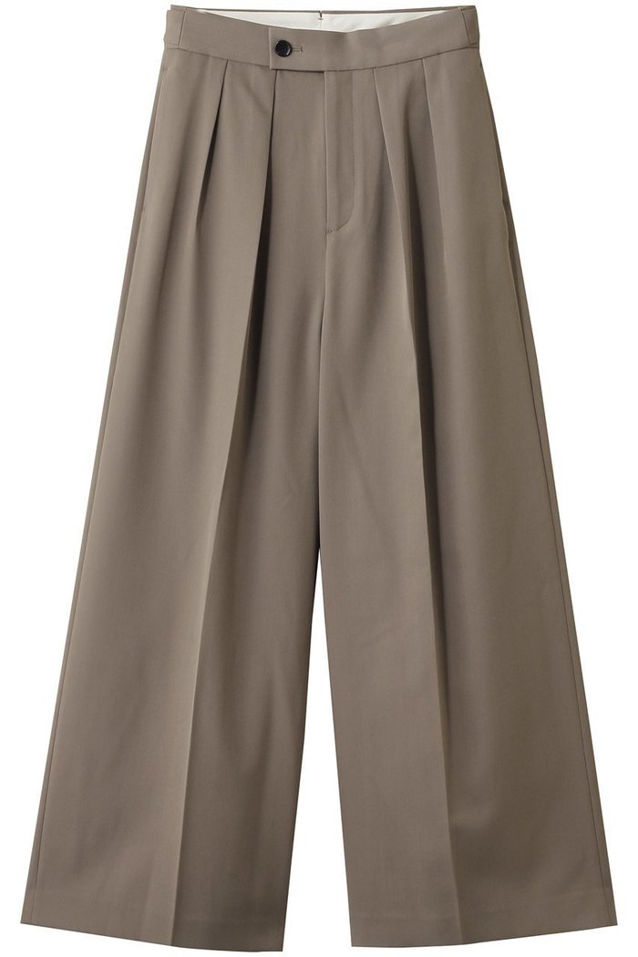 【プルミエ アロンディスモン/1er Arrondissement】のTWドスキンワイドトラウザー インテリア・キッズ・メンズ・レディースファッション・服の通販 founy(ファニー) https://founy.com/ ファッション Fashion レディースファッション Fashion for Women パンツ Pants & Trousers なめらか Smooth, Silky Texture センター Center, Center Line ロング Long, Long-Length ワイド Wide, Wide Fit |ID: prp329100004630861 ipo3291000000035615814