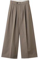 【プルミエ アロンディスモン/1er Arrondissement】のTWドスキンワイドトラウザー 人気、トレンドファッション・服の通販 founy(ファニー) ファッション Fashion レディースファッション Fashion for Women パンツ Pants & Trousers なめらか Smooth, Silky Texture センター Center, Center Line ロング Long, Long-Length ワイド Wide, Wide Fit 再入荷 Restock / Back in Stock |ID:prp329100004630861