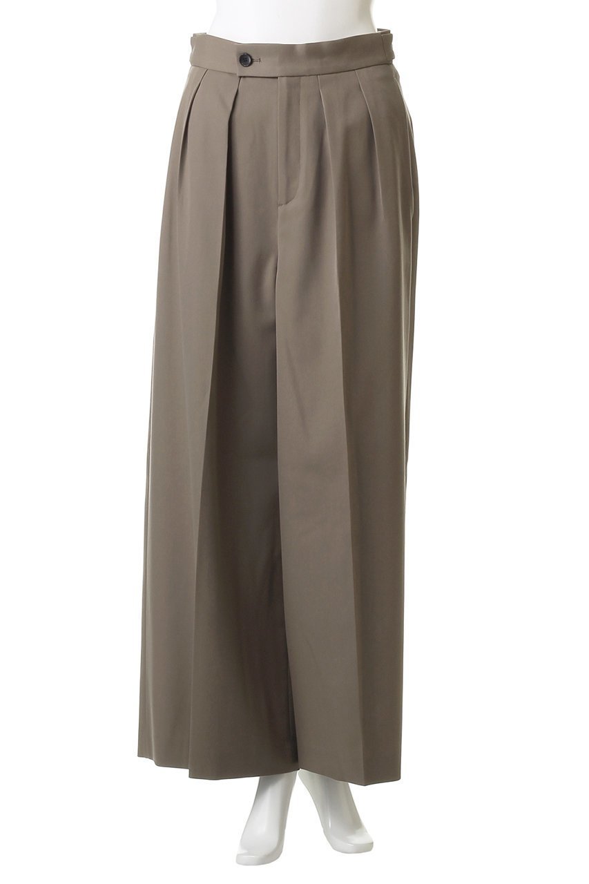 【プルミエ アロンディスモン/1er Arrondissement】のTWドスキンワイドトラウザー 人気、トレンドファッション・服の通販 founy(ファニー) 　ファッション　Fashion　レディースファッション　Fashion for Women　パンツ　Pants & Trousers　なめらか　Smooth, Silky Texture　センター　Center, Center Line　ロング　Long, Long-Length　ワイド　Wide, Wide Fit　other-2|ID: prp329100004630861 ipo3291000000035615819