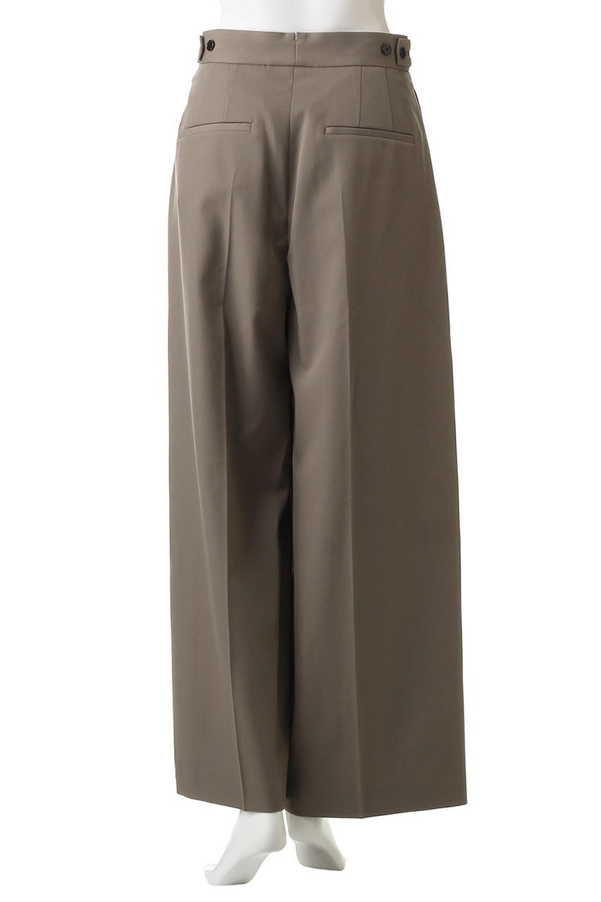 【プルミエ アロンディスモン/1er Arrondissement】のTWドスキンワイドトラウザー 人気、トレンドファッション・服の通販 founy(ファニー) 　ファッション　Fashion　レディースファッション　Fashion for Women　パンツ　Pants & Trousers　なめらか　Smooth, Silky Texture　センター　Center, Center Line　ロング　Long, Long-Length　ワイド　Wide, Wide Fit　other-4|ID: prp329100004630861 ipo3291000000035615822