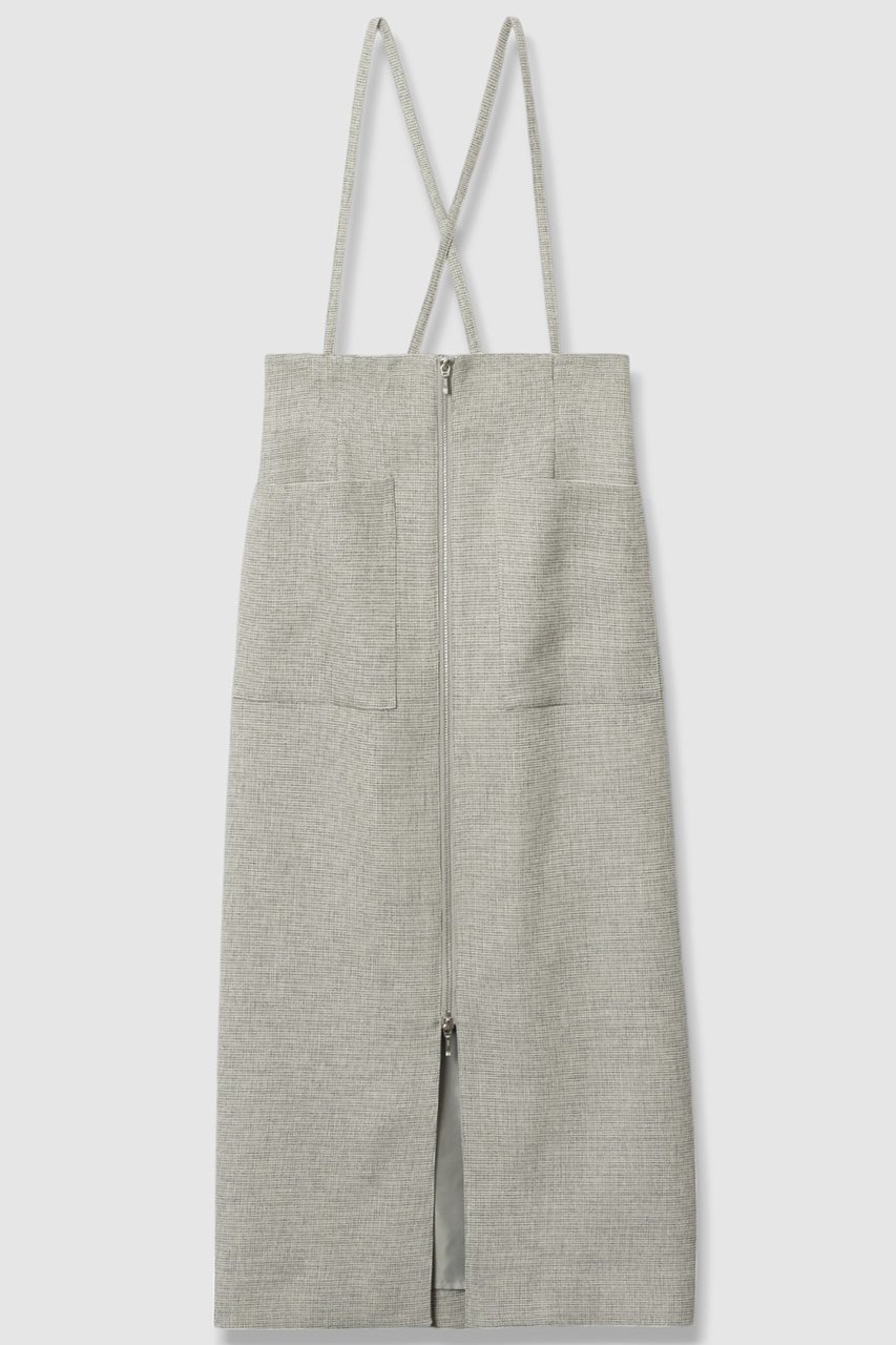 【アルアバイル/allureville】のメランジピンヘッドサススカート 人気、トレンドファッション・服の通販 founy(ファニー) 　ファッション　Fashion　レディースファッション　Fashion for Women　スカート　Skirts　ロングスカート　Long Skirts / Maxi & Midi Skirts　2025年　2025　2025-2026秋冬・A/W　Autumn/Winter 2025–26 AW25–26　おすすめ　Recommended / Our Picks　サスペンダー　Suspenders, Braces　ジップ　Zip, Zipper　スリット　Slit, Slit Detail　ツイード　Twill, Twill Weave　トレンド　Trend, Trending Now　フロント　Front, Front Design　ロング　Long, Long-Length　秋　Autumn　A/W・秋冬　Autumn/Winter　 other-1|ID: prp329100004630868 ipo3291000000033313788