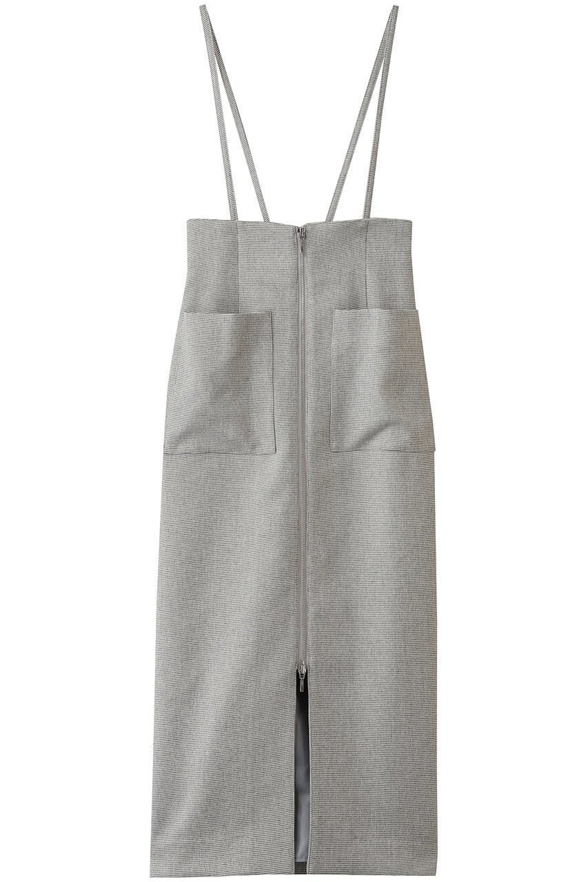 【アルアバイル/allureville】のメランジピンヘッドサススカート インテリア・キッズ・メンズ・レディースファッション・服の通販 founy(ファニー) 　ファッション　Fashion　レディースファッション　Fashion for Women　スカート　Skirts　ロングスカート　Long Skirts / Maxi & Midi Skirts　おすすめ　Recommended / Our Picks　サスペンダー　Suspenders, Braces　ジップ　Zip, Zipper　スリット　Slit, Slit Detail　ツイード　Twill, Twill Weave　トレンド　Trend, Trending Now　フロント　Front, Front Design　ロング　Long, Long-Length　秋　Autumn　オフホワイト2|ID: prp329100004630868 ipo3291000000034321853