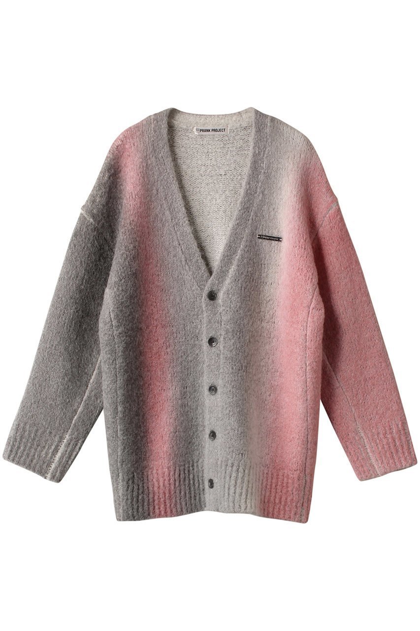 【プランク プロジェクト/PRANK PROJECT】の【UNISEX】グラデーションニットカーディガン/Gradation Knit Cardigan インテリア・キッズ・メンズ・レディースファッション・服の通販 founy(ファニー) 　ファッション　Fashion　レディースファッション　Fashion for Women　トップス・カットソー　Cut & Sew Tops　ニット　Knit Tops & Sweaters　カーディガン・羽織り　Layered Style Cardigans　キャミソール&ノースリーブ　Camisoles & Sleeveless Tops　シャツ・ブラウス・オフィスカジュアル　Elegant Blouses & Button-Ups　ロングTシャツ・Tシャツ　Longline T-Shirts & Tees　カットソー・ベーシックTシャツ　Cut-and-Sewn Tops / Stretch Tees & Basics　ユニセックス　Unisex, Genderless　おすすめ　Recommended / Our Picks　インナー　Innerwear　カーディガン　Cardigan, Knitwear　キャミソール　Camisole, Spaghetti Strap Top　グラデーション　Gradient, Ombre　コンパクト　Compact, Small Size　ジャケット　Jacket, Outerwear　ストライプ　Stripe, Striped Pattern　タンク　Tank Top, Sleeveless Top　PNK(ピンク)|ID: prp329100004630874 ipo3291000000033313982