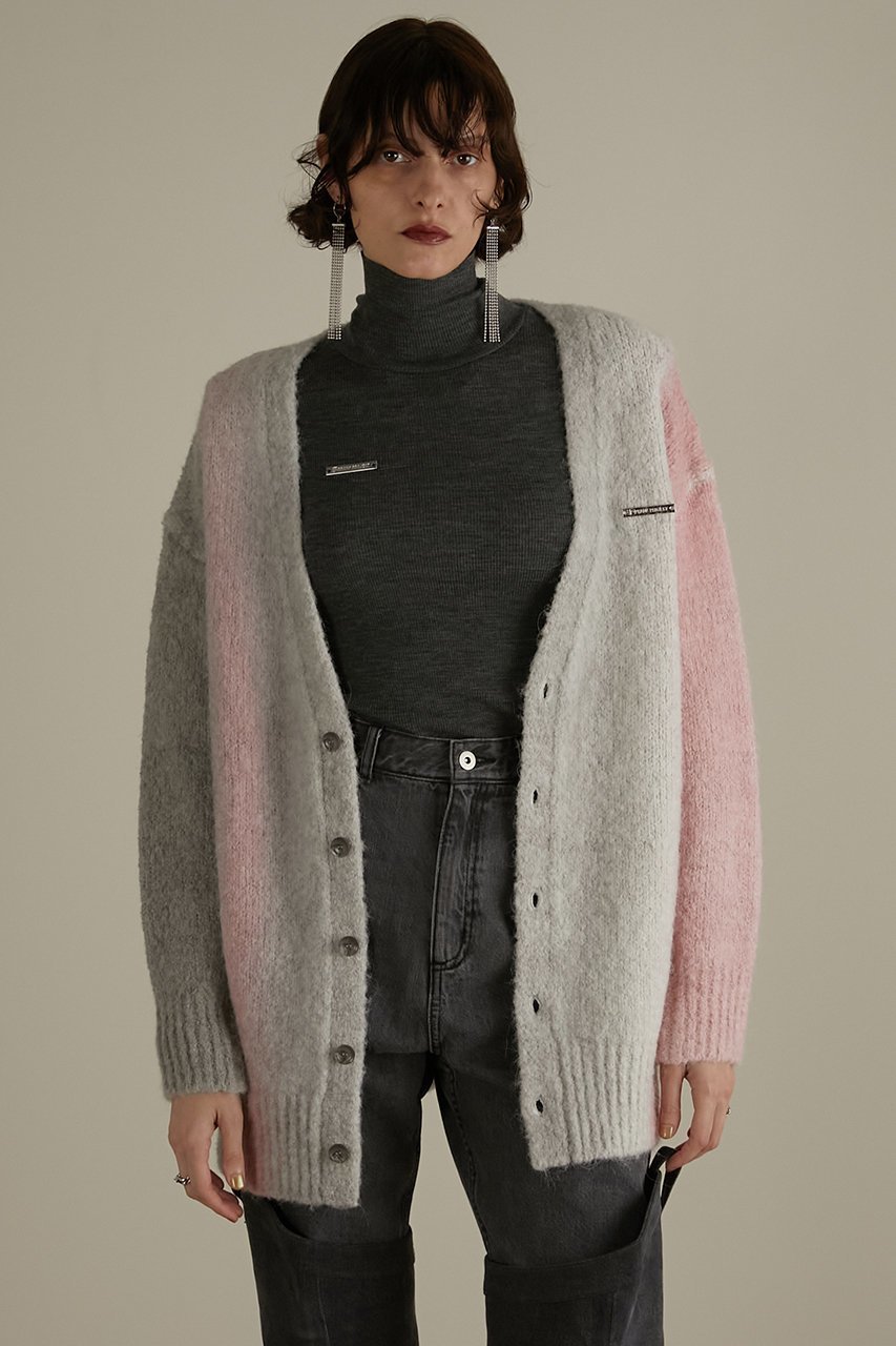 【プランク プロジェクト/PRANK PROJECT】の【UNISEX】グラデーションニットカーディガン/Gradation Knit Cardigan 人気、トレンドファッション・服の通販 founy(ファニー) 　ファッション　Fashion　レディースファッション　Fashion for Women　トップス・カットソー　Cut & Sew Tops　ニット　Knit Tops & Sweaters　カーディガン・羽織り　Layered Style Cardigans　キャミソール&ノースリーブ　Camisoles & Sleeveless Tops　シャツ・ブラウス・オフィスカジュアル　Elegant Blouses & Button-Ups　ロングTシャツ・Tシャツ　Longline T-Shirts & Tees　カットソー・ベーシックTシャツ　Cut-and-Sewn Tops / Stretch Tees & Basics　ユニセックス　Unisex, Genderless　おすすめ　Recommended / Our Picks　インナー　Innerwear　カーディガン　Cardigan, Knitwear　キャミソール　Camisole, Spaghetti Strap Top　グラデーション　Gradient, Ombre　コンパクト　Compact, Small Size　ジャケット　Jacket, Outerwear　ストライプ　Stripe, Striped Pattern　タンク　Tank Top, Sleeveless Top　other-8|ID: prp329100004630874 ipo3291000000033313989
