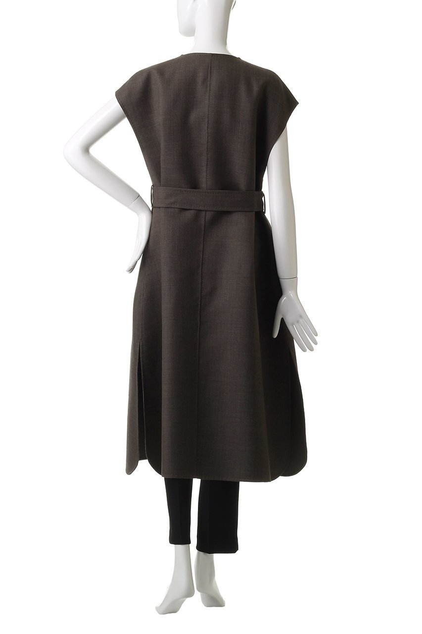 【エブール/ebure】の【8/8 0:00販売開始】ライトウールリバー ノーカラーロングジレ 人気、トレンドファッション・服の通販 founy(ファニー) 　ファッション　Fashion　レディースファッション　Fashion for Women　アウター　Coat / Outerwear Collection　レディースジャケット・軽アウター　Jackets　2025年　2025　2025-2026秋冬・A/W　Autumn/Winter 2025–26 AW25–26　インナー　Innerwear　ジャケット　Jacket, Outerwear　ダブル　Double, Double-Breasted　ドット　Polka Dot, Dot Pattern　ドレープ　Drape, Draping Fabric　フェイス　Face, Facial Design　フォルム　Silhouette, Form　ベスト　Vest, Waistcoat　A/W・秋冬　Autumn/Winter　other-4|ID: prp329100004630876 ipo3291000000033314005