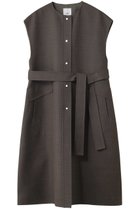 【エブール/ebure】のライトウールリバー ノーカラーロングジレ ブラウン|ID: prp329100004630876 ipo3291000000035784582