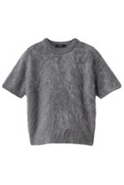 【エブール/ebure】のカシミアファーニット ハーフスリーブトップス トップグレー|ID: prp329100004630878 ipo3291000000036027714
