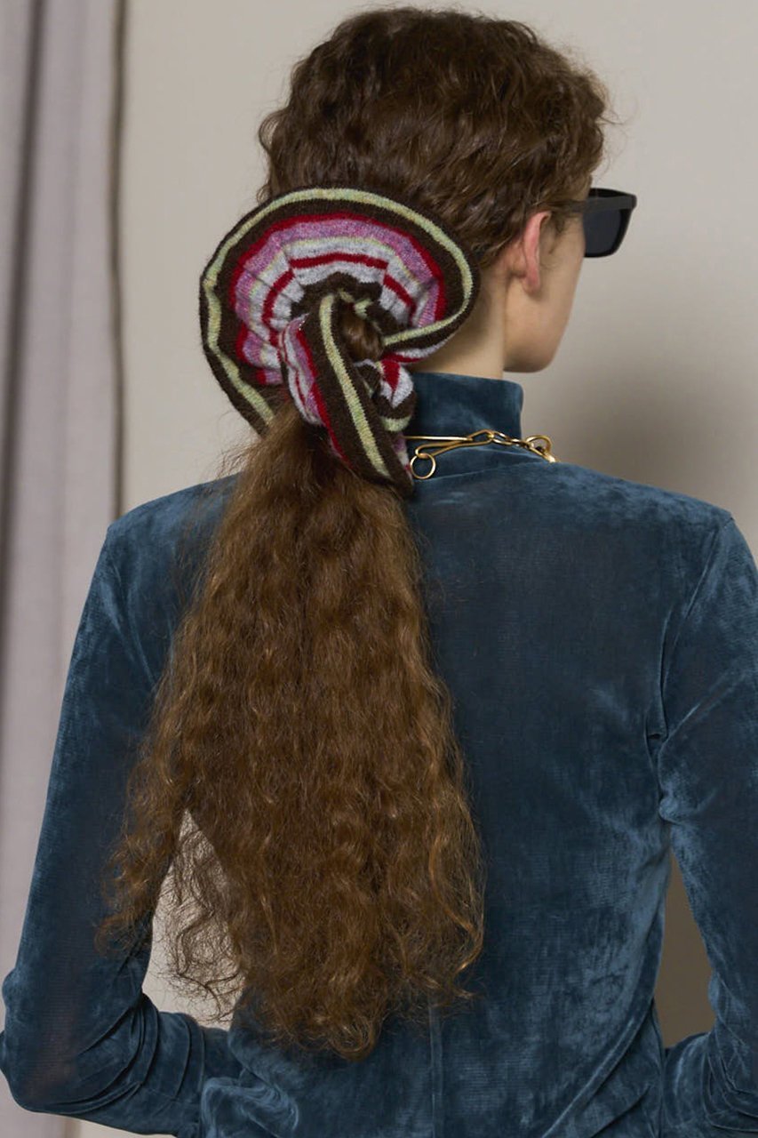 【メゾンスペシャル/MAISON SPECIAL】のMulti Border Knit Scrunchie/マルチボーダーニットシュシュ 人気、トレンドファッション・服の通販 founy(ファニー) 　ファッション　Fashion　レディースファッション　Fashion for Women　トップス・カットソー　Cut & Sew Tops　ニット　Knit Tops & Sweaters　シュシュ&ヘアアクセ/ヘアアレンジ　Scrunchies & Hair Accessories　2025年　2025　2025-2026秋冬・A/W　Autumn/Winter 2025–26 AW25–26　アクセサリー　Fashion Accessories　バランス　Balance, Style Balance　ワンポイント　One Point, Statement Accent　A/W・秋冬　Autumn/Winter　other-5|ID: prp329100004631583 ipo3291000000033327897
