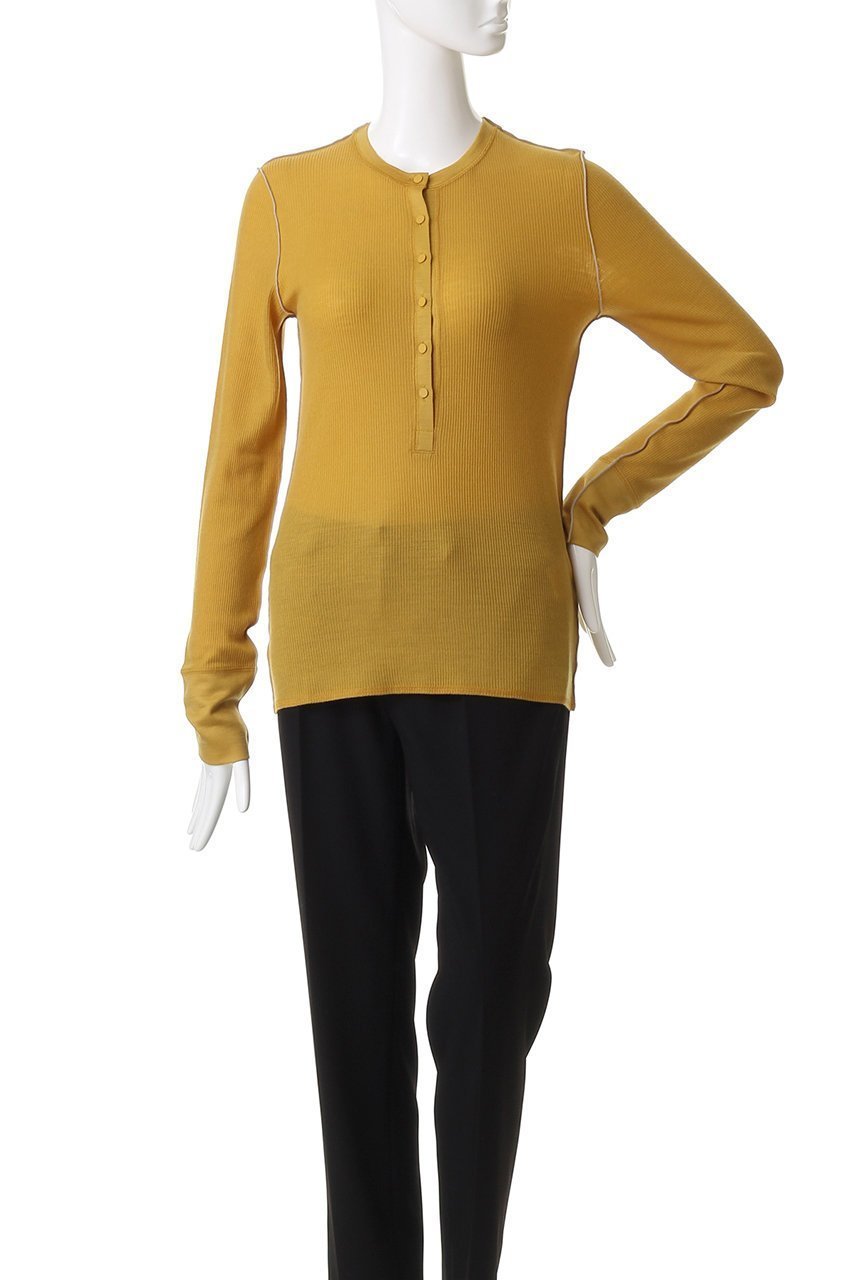 【ベイジ,/BEIGE,】のFORD(フォード)/ウール配色メローヘンリーネックカットソー 人気、トレンドファッション・服の通販 founy(ファニー) 　ファッション　Fashion　レディースファッション　Fashion for Women　トップス・カットソー　Cut & Sew Tops　シャツ・ブラウス・オフィスカジュアル　Elegant Blouses & Button-Ups　ロングTシャツ・Tシャツ　Longline T-Shirts & Tees　カットソー・ベーシックTシャツ　Cut-and-Sewn Tops / Stretch Tees & Basics　2025年　2025　2025-2026秋冬・A/W　Autumn/Winter 2025–26 AW25–26　インナー　Innerwear　ジャケット　Jacket, Outerwear　スリーブ　Sleeve, Long Sleeve / Short Sleeve　ロング　Long, Long-Length　A/W・秋冬　Autumn/Winter　other-2|ID: prp329100004631599 ipo3291000000033328068