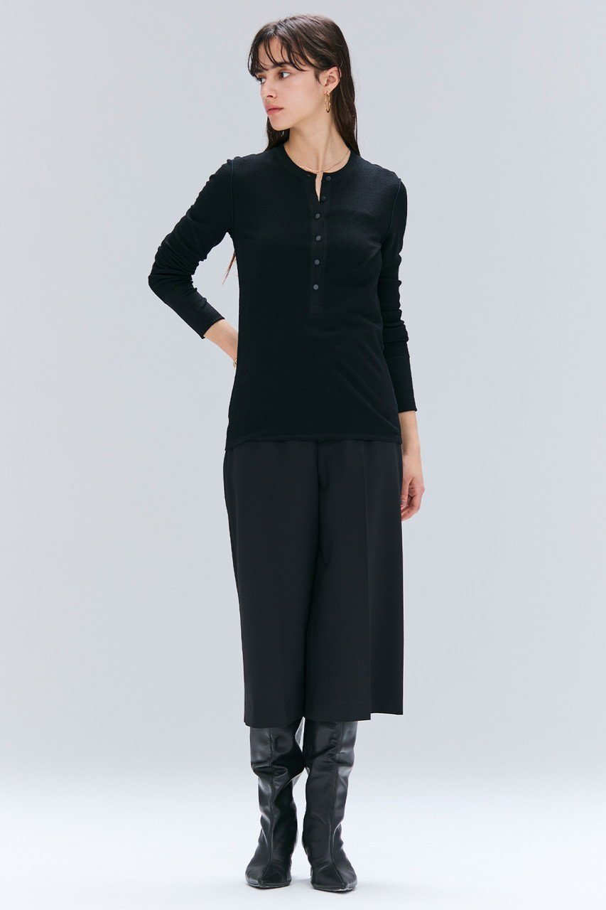 【ベイジ,/BEIGE,】のFORD(フォード)/ウール配色メローヘンリーネックカットソー 人気、トレンドファッション・服の通販 founy(ファニー) ファッション Fashion レディースファッション Fashion for Women トップス・カットソー Cut & Sew Tops シャツ・ブラウス・オフィスカジュアル Elegant Blouses & Button-Ups ロングTシャツ・Tシャツ Longline T-Shirts & Tees カットソー・ベーシックTシャツ Cut-and-Sewn Tops / Stretch Tees & Basics インナー Innerwear ジャケット Jacket, Outerwear スリーブ Sleeve, Long Sleeve / Short Sleeve ロング Long, Long-Length other-6|ID: prp329100004631599 ipo3291000000033886505