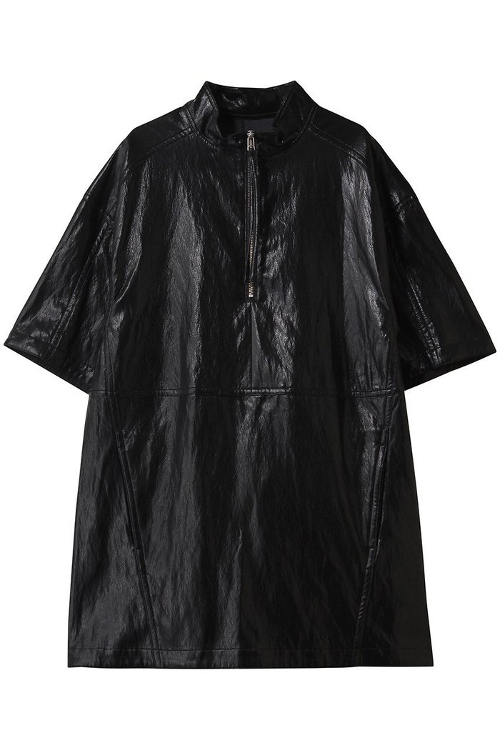 【メゾンスペシャル/MAISON SPECIAL】のLeather Half Sleeve Tops/レザーハーフスリーブトップス インテリア・キッズ・メンズ・レディースファッション・服の通販 founy(ファニー) https://founy.com/ ファッション Fashion レディースファッション Fashion for Women トップス・カットソー Cut & Sew Tops シャツ・ブラウス・オフィスカジュアル Elegant Blouses & Button-Ups ロングTシャツ・Tシャツ Longline T-Shirts & Tees カットソー・ベーシックTシャツ Cut-and-Sewn Tops / Stretch Tees & Basics インナー Innerwear ショート Short, Short Length スポーティ Sporty, Casual Athletic スリーブ Sleeve, Long Sleeve / Short Sleeve チュニック Tunic, Long Top ハイネック High Neck, Mock Neck ハーフ Half, Half-Length バランス Balance, Style Balance フェイクレザー Faux Leather, PU Leather リアル Real, Realistic |ID: prp329100004631600 ipo3291000000035376823