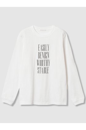 【アルアバイル/allureville】のフロッキーナローフォントロゴロンT 人気、トレンドファッション・服の通販 founy(ファニー) ファッション Fashion レディースファッション Fashion for Women トップス・カットソー Cut & Sew Tops シャツ・ブラウス・オフィスカジュアル Elegant Blouses & Button-Ups ロングTシャツ・Tシャツ Longline T-Shirts & Tees カットソー・ベーシックTシャツ Cut-and-Sewn Tops / Stretch Tees & Basics 2025年 2025 2025-2026秋冬・A/W Autumn/Winter 2025–26 AW25–26 おすすめ Recommended / Our Picks インナー Innerwear カーディガン Cardigan, Knitwear ジャケット Jacket, Outerwear スリーブ Sleeve, Long Sleeve / Short Sleeve トレンド Trend, Trending Now フロント Front, Front Design ベーシック Basic, Essential ロング Long, Long-Length A/W・秋冬 Autumn/Winter |ID:prp329100004631602