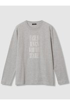 【アルアバイル/allureville】のフロッキーナローフォントロゴロンT ライトグレー|ID: prp329100004631602 ipo3291000000035125927