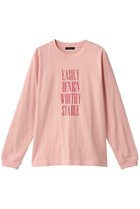 【アルアバイル/allureville】のフロッキーナローフォントロゴロンT ピンク|ID: prp329100004631602 ipo3291000000035125928