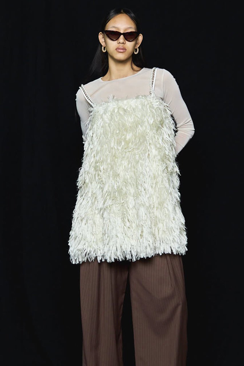【メゾンスペシャル/MAISON SPECIAL】のFeather Tunic/フェザーチュニック 人気、トレンドファッション・服の通販 founy(ファニー) 　ファッション　Fashion　レディースファッション　Fashion for Women　ワンピース　Dresses　チュニック　Tunic Tops & Dresses　チェーン　Chain, Chain Strap　チュニック　Tunic, Long Top　パール　Pearl, Pearl Accent　フェザー　Feather, Feather Detail　ボトム　Bottoms, Lower Wear　other-7|ID: prp329100004631607 ipo3291000000033328163