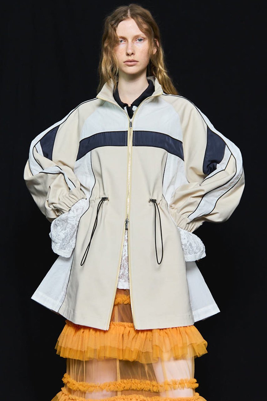 【メゾンスペシャル/MAISON SPECIAL】のTrack Jersey Mini Dress/トラックジャージミニワンピース 人気、トレンドファッション・服の通販 founy(ファニー) 　ファッション　Fashion　レディースファッション　Fashion for Women　ワンピース　Dresses　フォーマル・パーティードレス・結婚式用ドレス　Elegant & Casual Dresses　チュニック　Tunic Tops & Dresses　エアリー　Airy Texture　シアー　Sheer, See-Through　ジャケット　Jacket, Outerwear　スポーティ　Sporty, Casual Athletic　チュニック　Tunic, Long Top　ハイネック　High Neck, Mock Neck　ミックス　Mix, Mixed Style　リラックス　Relax, Relaxed Fit　ロング　Long, Long-Length　羽織　Haori, Light Jacket　other-3|ID: prp329100004631608 ipo3291000000033328174