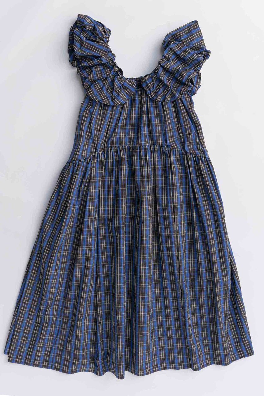 【メゾンスペシャル/MAISON SPECIAL】のPlaid Taffeta Voluminous Dress/チェックタフタボリュームワンピース 人気、トレンドファッション・服の通販 founy(ファニー) 　ファッション　Fashion　レディースファッション　Fashion for Women　ワンピース　Dresses　フォーマル・パーティードレス・結婚式用ドレス　Elegant & Casual Dresses　チュニック　Tunic Tops & Dresses　ギャザー　Gathered, Ruffled　スリーブ　Sleeve, Long Sleeve / Short Sleeve　タフタ　Taffeta, Structured Fabric　チェック　Check, Plaid, Tartan　チュニック　Tunic, Long Top　マキシ　Maxi, Full Length　ロング　Long, Long-Length　other-6|ID: prp329100004631609 ipo3291000000033328187