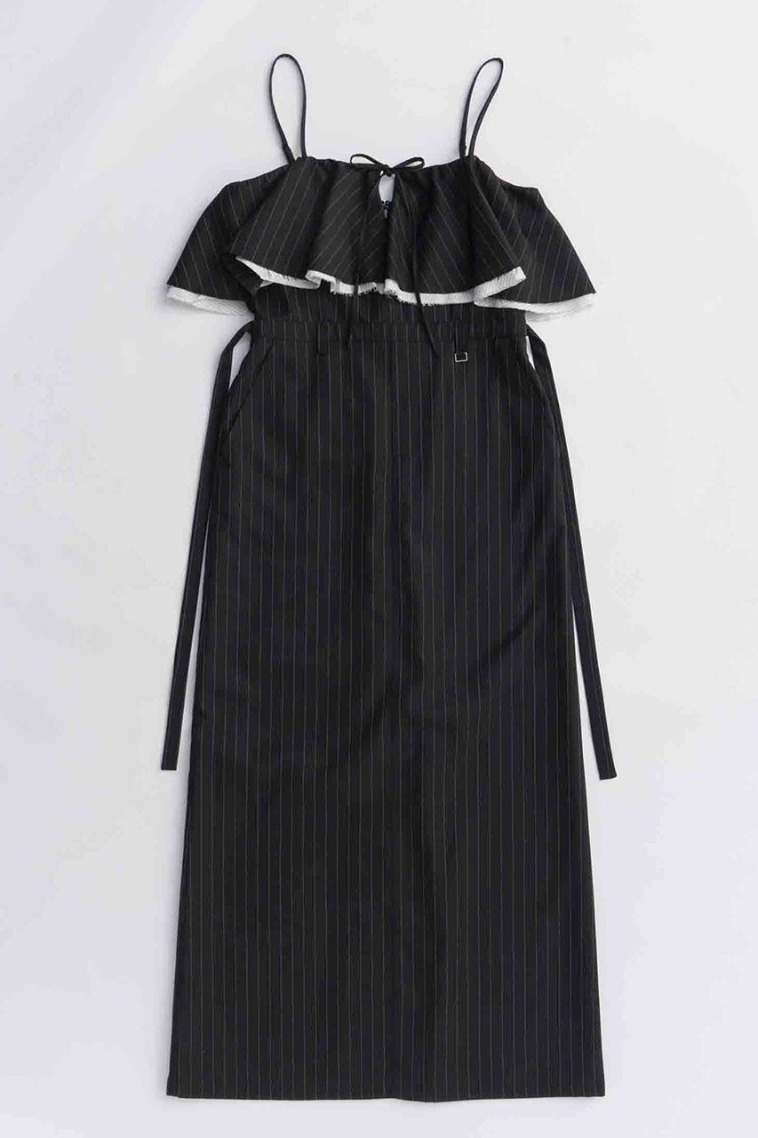 【メゾンスペシャル/MAISON SPECIAL】のFrilled Camisole Dress/フリルキャミワンピース 人気、トレンドファッション・服の通販 founy(ファニー) 　ファッション　Fashion　レディースファッション　Fashion for Women　ワンピース　Dresses　フォーマル・パーティードレス・結婚式用ドレス　Elegant & Casual Dresses　キャミソールワンピース　Camisole Dresses　チュニック　Tunic Tops & Dresses　2025年　2025　2025-2026秋冬・A/W　Autumn/Winter 2025–26 AW25–26　インナー　Innerwear　キャミワンピース　Cami Dress, Slip Dress　シンプル　Simple, Minimal　ストライプ　Stripe, Striped Pattern　チュニック　Tunic, Long Top　フェミニン　Feminine, Girly　フリル　Frill, Ruffle　ロング　Long, Long-Length　エレガント 上品　Elegant　A/W・秋冬　Autumn/Winter　 other-1|ID: prp329100004631610 ipo3291000000033328193