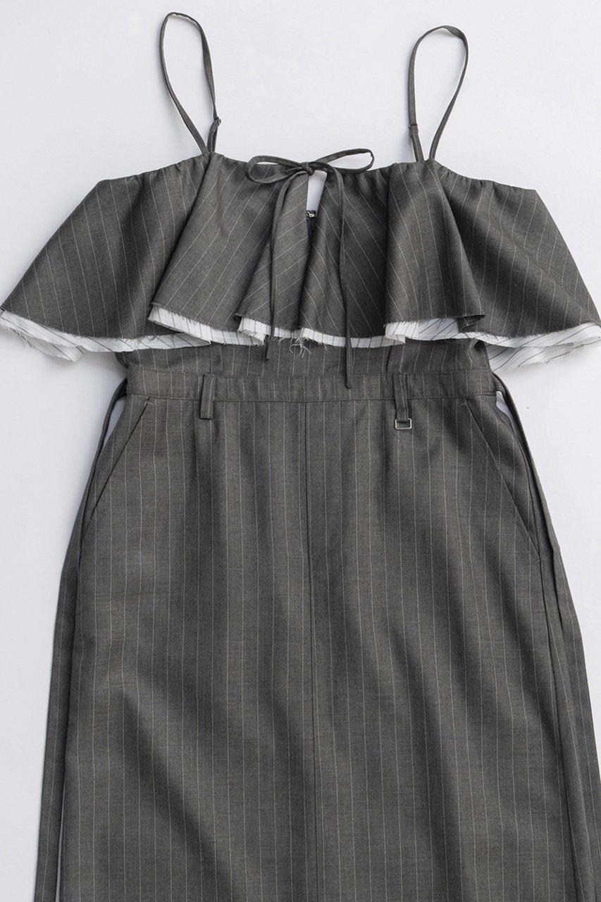 【メゾンスペシャル/MAISON SPECIAL】のFrilled Camisole Dress/フリルキャミワンピース 人気、トレンドファッション・服の通販 founy(ファニー) 　ファッション　Fashion　レディースファッション　Fashion for Women　ワンピース　Dresses　フォーマル・パーティードレス・結婚式用ドレス　Elegant & Casual Dresses　キャミソールワンピース　Camisole Dresses　チュニック　Tunic Tops & Dresses　2025年　2025　2025-2026秋冬・A/W　Autumn/Winter 2025–26 AW25–26　インナー　Innerwear　キャミワンピース　Cami Dress, Slip Dress　シンプル　Simple, Minimal　ストライプ　Stripe, Striped Pattern　チュニック　Tunic, Long Top　フェミニン　Feminine, Girly　フリル　Frill, Ruffle　ロング　Long, Long-Length　エレガント 上品　Elegant　A/W・秋冬　Autumn/Winter　other-2|ID: prp329100004631610 ipo3291000000033328197