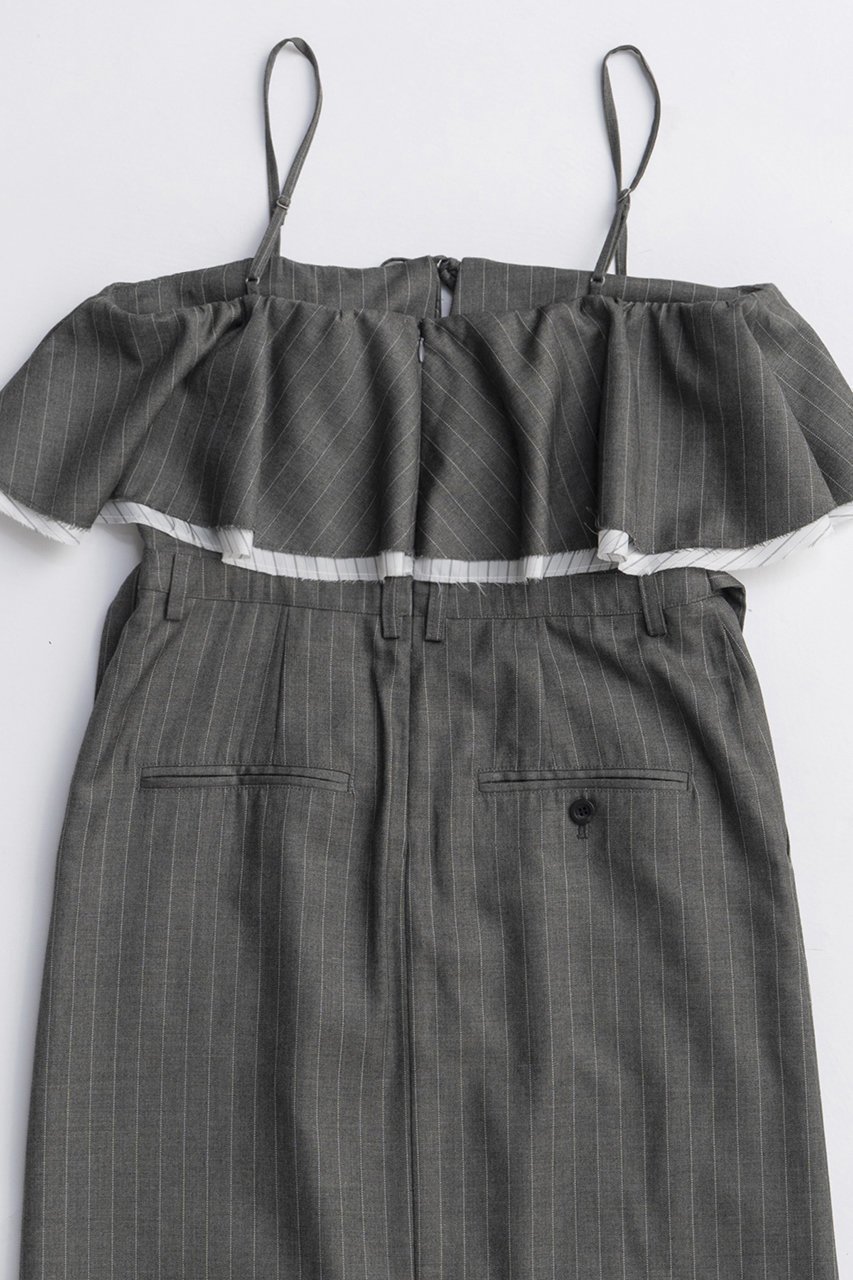 【メゾンスペシャル/MAISON SPECIAL】のFrilled Camisole Dress/フリルキャミワンピース 人気、トレンドファッション・服の通販 founy(ファニー) 　ファッション　Fashion　レディースファッション　Fashion for Women　ワンピース　Dresses　フォーマル・パーティードレス・結婚式用ドレス　Elegant & Casual Dresses　キャミソールワンピース　Camisole Dresses　チュニック　Tunic Tops & Dresses　2025年　2025　2025-2026秋冬・A/W　Autumn/Winter 2025–26 AW25–26　インナー　Innerwear　キャミワンピース　Cami Dress, Slip Dress　シンプル　Simple, Minimal　ストライプ　Stripe, Striped Pattern　チュニック　Tunic, Long Top　フェミニン　Feminine, Girly　フリル　Frill, Ruffle　ロング　Long, Long-Length　エレガント 上品　Elegant　A/W・秋冬　Autumn/Winter　other-5|ID: prp329100004631610 ipo3291000000033328200