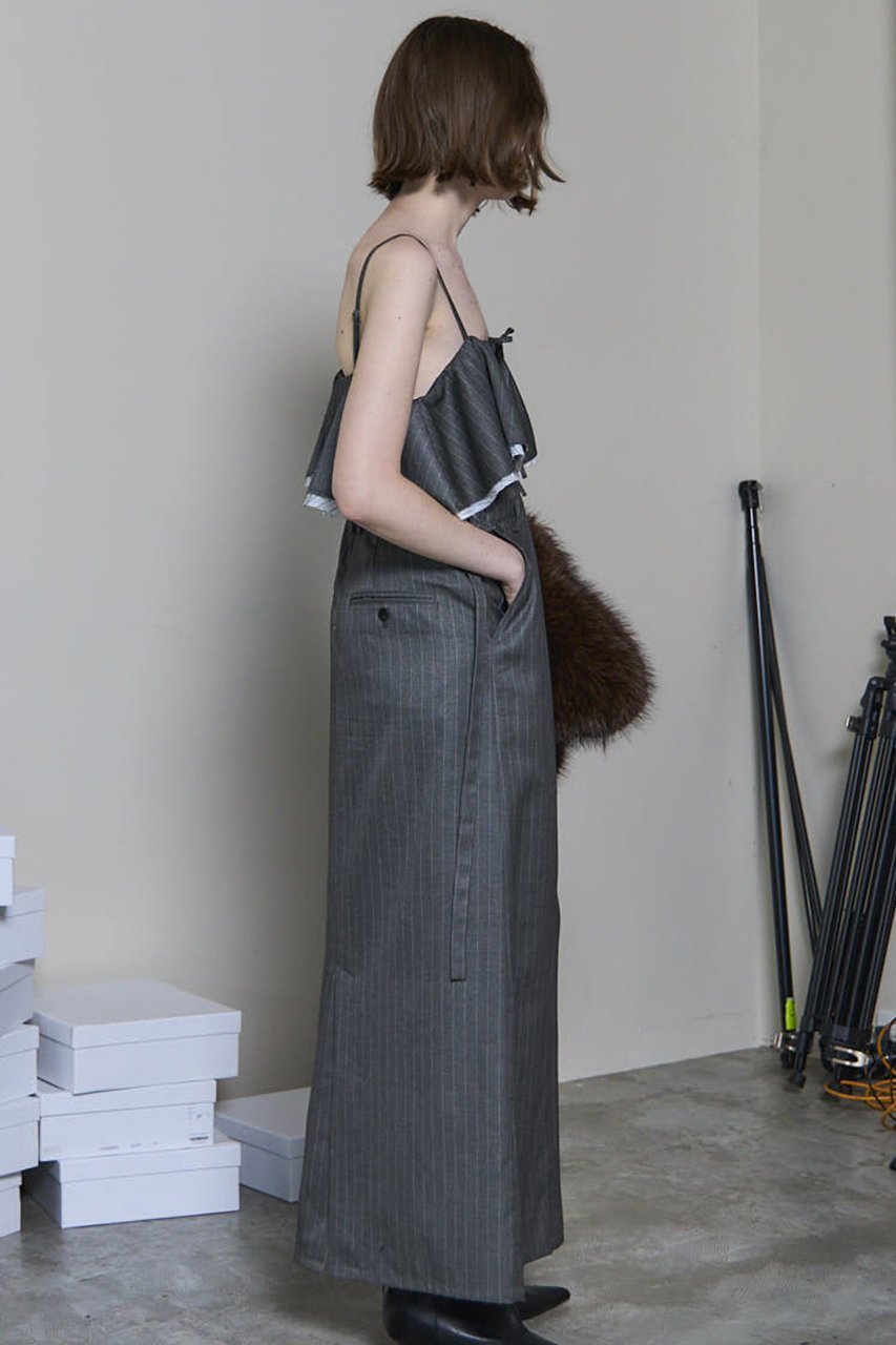 【メゾンスペシャル/MAISON SPECIAL】のFrilled Camisole Dress/フリルキャミワンピース 人気、トレンドファッション・服の通販 founy(ファニー) 　ファッション　Fashion　レディースファッション　Fashion for Women　ワンピース　Dresses　フォーマル・パーティードレス・結婚式用ドレス　Elegant & Casual Dresses　キャミソールワンピース　Camisole Dresses　チュニック　Tunic Tops & Dresses　2025年　2025　2025-2026秋冬・A/W　Autumn/Winter 2025–26 AW25–26　インナー　Innerwear　キャミワンピース　Cami Dress, Slip Dress　シンプル　Simple, Minimal　ストライプ　Stripe, Striped Pattern　チュニック　Tunic, Long Top　フェミニン　Feminine, Girly　フリル　Frill, Ruffle　ロング　Long, Long-Length　エレガント 上品　Elegant　A/W・秋冬　Autumn/Winter　other-8|ID: prp329100004631610 ipo3291000000033328207