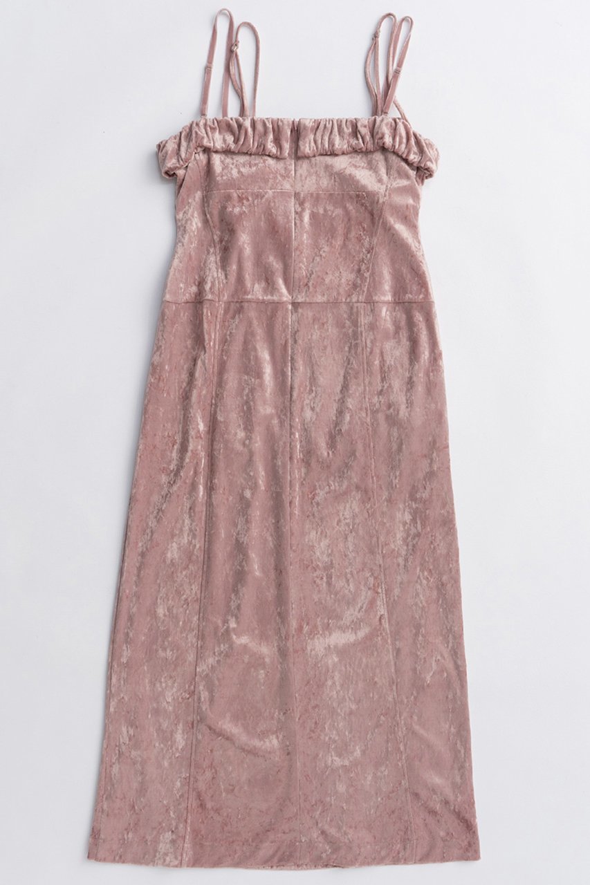 【メゾンスペシャル/MAISON SPECIAL】のScrunchie Velour Camisole Dress/シュシュベロアキャミワンピース 人気、トレンドファッション・服の通販 founy(ファニー) 　ファッション　Fashion　レディースファッション　Fashion for Women　ワンピース　Dresses　フォーマル・パーティードレス・結婚式用ドレス　Elegant & Casual Dresses　キャミソールワンピース　Camisole Dresses　チュニック　Tunic Tops & Dresses　シュシュ&ヘアアクセ/ヘアアレンジ　Scrunchies & Hair Accessories　2025年　2025　2025-2026秋冬・A/W　Autumn/Winter 2025–26 AW25–26　おすすめ　Recommended / Our Picks　なめらか　Smooth, Silky Texture　キャミワンピース　Cami Dress, Slip Dress　クラッシュ　Distressed, Crashed Style　チュニック　Tunic, Long Top　フィット　Fit, Slim Fit　フリル　Frill, Ruffle　ベロア　Velour, Soft Velvet　ラップ　Wrap, Wrap Design　ロング　Long, Long-Length　A/W・秋冬　Autumn/Winter　other-5|ID: prp329100004631612 ipo3291000000033328232
