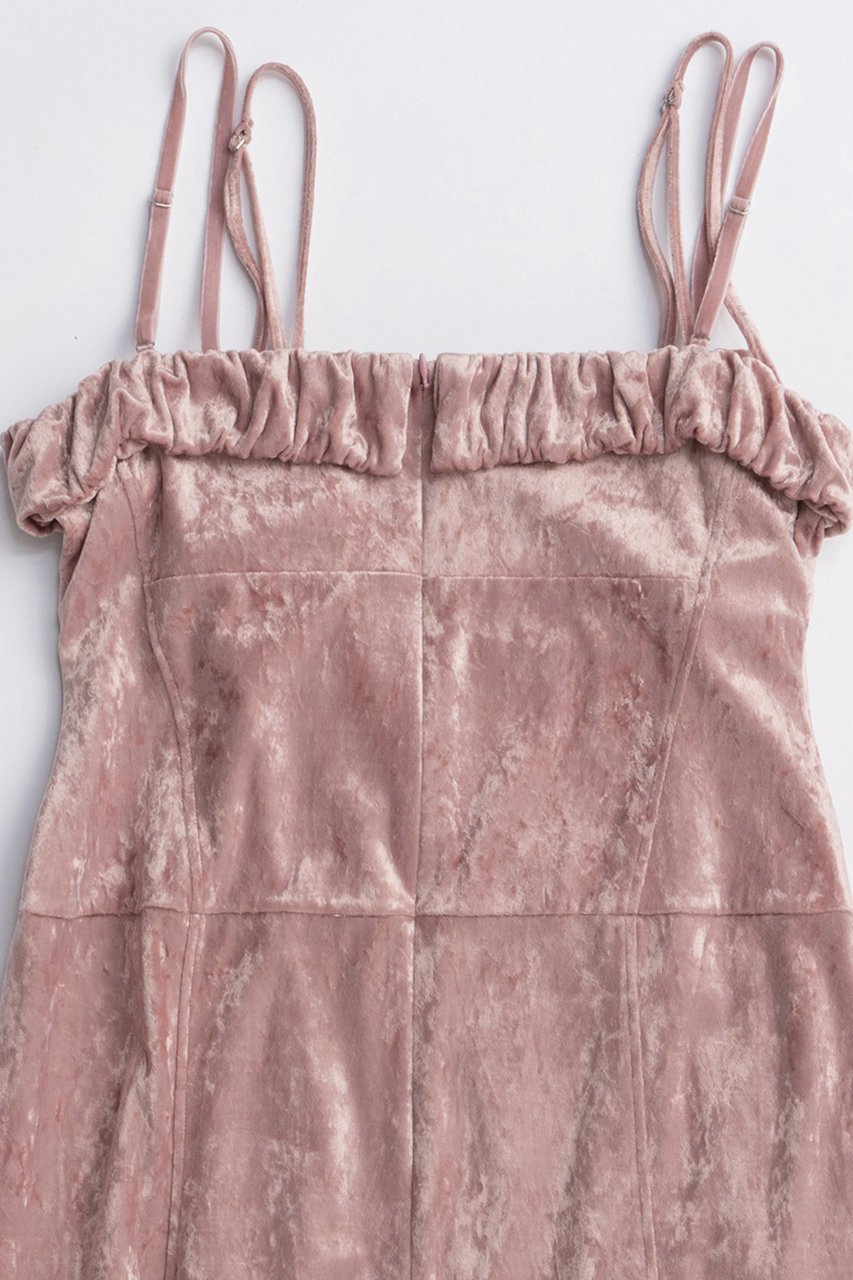【メゾンスペシャル/MAISON SPECIAL】のScrunchie Velour Camisole Dress/シュシュベロアキャミワンピース 人気、トレンドファッション・服の通販 founy(ファニー) 　ファッション　Fashion　レディースファッション　Fashion for Women　ワンピース　Dresses　フォーマル・パーティードレス・結婚式用ドレス　Elegant & Casual Dresses　キャミソールワンピース　Camisole Dresses　チュニック　Tunic Tops & Dresses　シュシュ&ヘアアクセ/ヘアアレンジ　Scrunchies & Hair Accessories　2025年　2025　2025-2026秋冬・A/W　Autumn/Winter 2025–26 AW25–26　おすすめ　Recommended / Our Picks　なめらか　Smooth, Silky Texture　キャミワンピース　Cami Dress, Slip Dress　クラッシュ　Distressed, Crashed Style　チュニック　Tunic, Long Top　フィット　Fit, Slim Fit　フリル　Frill, Ruffle　ベロア　Velour, Soft Velvet　ラップ　Wrap, Wrap Design　ロング　Long, Long-Length　A/W・秋冬　Autumn/Winter　other-6|ID: prp329100004631612 ipo3291000000033328233