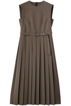 【アルアバイル/allureville】のサイドスリットプリーツロングワンピース ブラウン|ID: prp329100004631613 ipo3291000000035904445