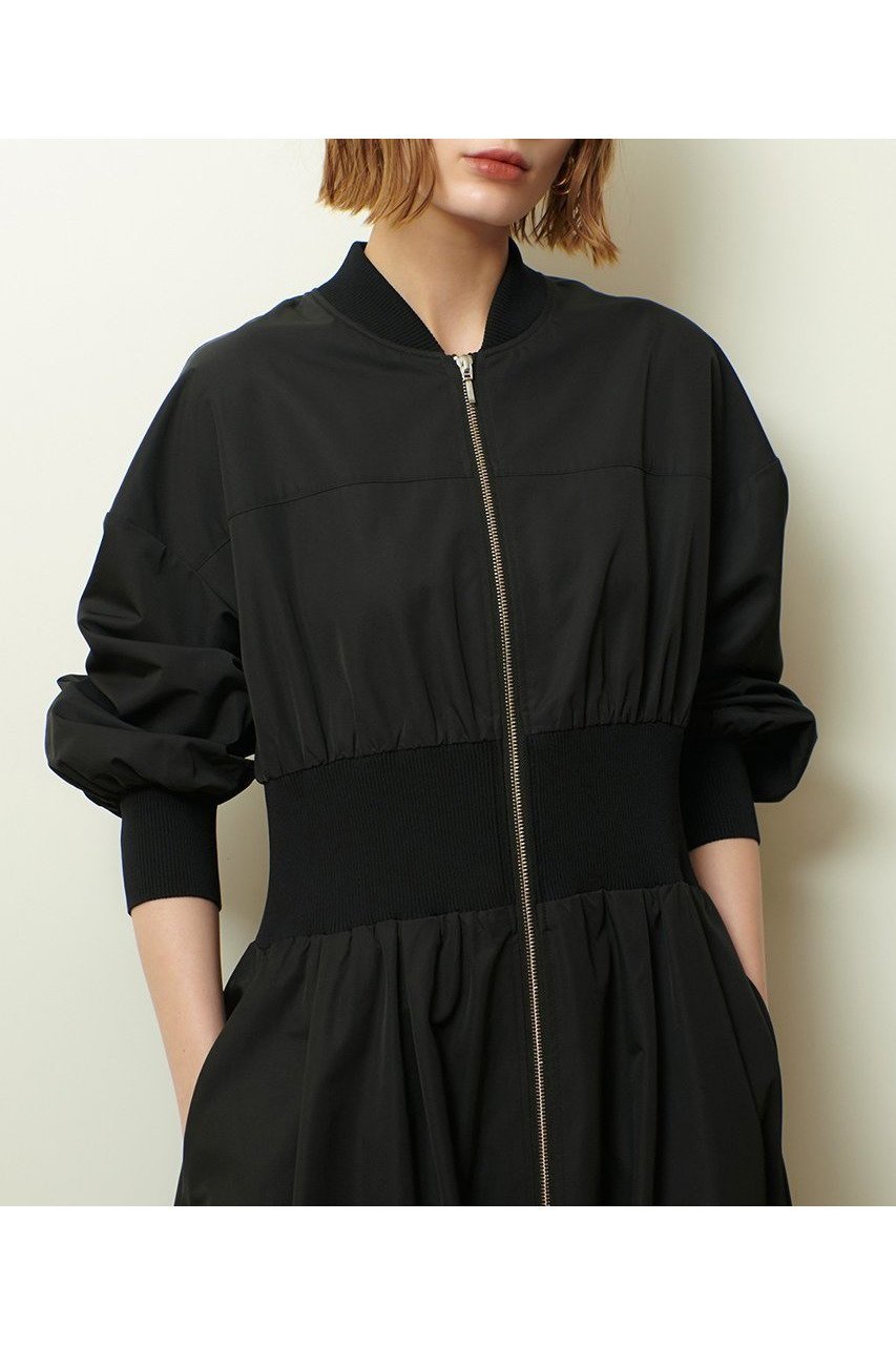 【アルアバイル/allureville】のボンバーワンピース B 人気、トレンドファッション・服の通販 founy(ファニー) 　ファッション　Fashion　レディースファッション　Fashion for Women　ワンピース　Dresses　チュニック　Tunic Tops & Dresses　2025年　2025　2025-2026秋冬・A/W　Autumn/Winter 2025–26 AW25–26　スポーツ　Sports, Activewear　タフタ　Taffeta, Structured Fabric　チュニック　Tunic, Long Top　トレンド　Trend, Trending Now　ミックス　Mix, Mixed Style　ロング　Long, Long-Length　春　Spring　A/W・秋冬　Autumn/Winter　other-2|ID: prp329100004631614 ipo3291000000033328249
