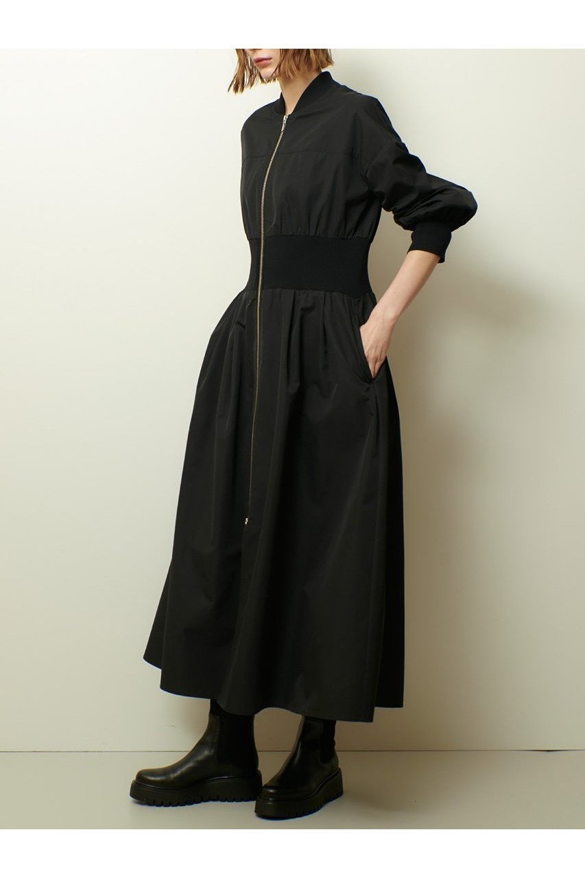 【アルアバイル/allureville】のボンバーワンピース B 人気、トレンドファッション・服の通販 founy(ファニー) 　ファッション　Fashion　レディースファッション　Fashion for Women　ワンピース　Dresses　チュニック　Tunic Tops & Dresses　2025年　2025　2025-2026秋冬・A/W　Autumn/Winter 2025–26 AW25–26　スポーツ　Sports, Activewear　タフタ　Taffeta, Structured Fabric　チュニック　Tunic, Long Top　トレンド　Trend, Trending Now　ミックス　Mix, Mixed Style　ロング　Long, Long-Length　春　Spring　A/W・秋冬　Autumn/Winter　other-4|ID: prp329100004631614 ipo3291000000033328254