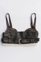 【メゾンスペシャル/MAISON SPECIAL】のBelted Vegan Leather Bustier/ベルテッドヴィーガンレザービスチェ BRN(ブラウン)|ID: prp329100004631617 ipo3291000000033328291