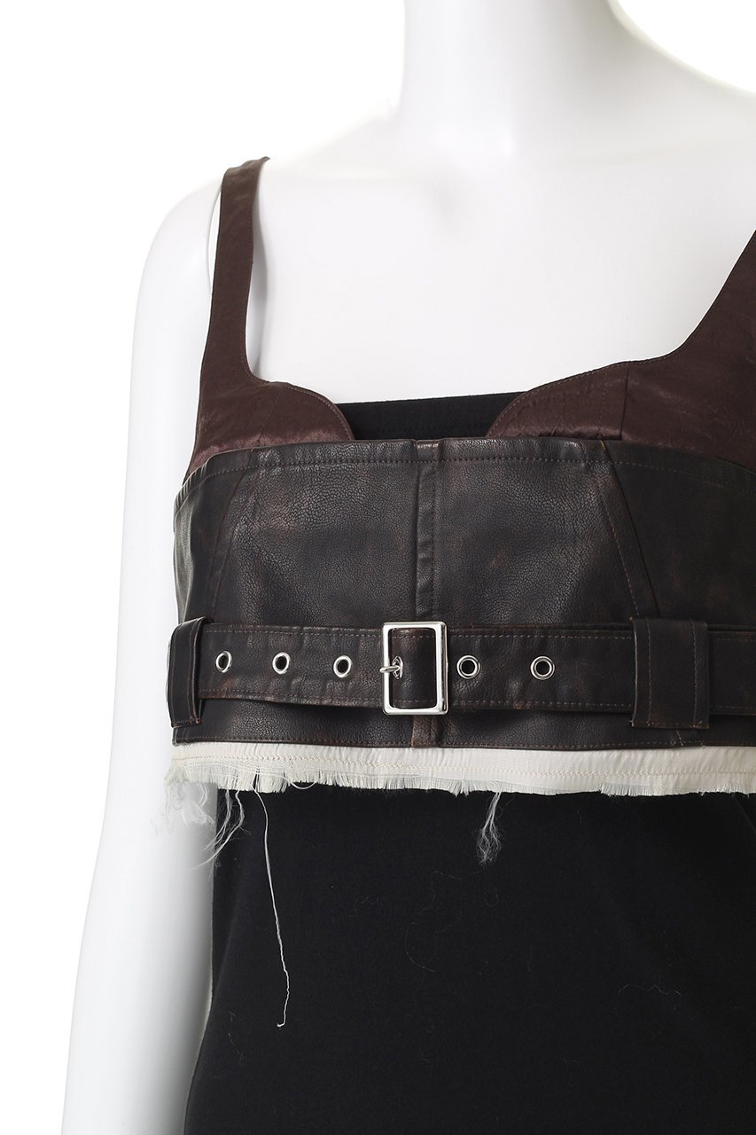 【メゾンスペシャル/MAISON SPECIAL】のBelted faux Leather Bustier/ベルテッドフェイクレザービスチェ 人気、トレンドファッション・服の通販 founy(ファニー) ファッション Fashion レディースファッション Fashion for Women トップス・カットソー Cut & Sew Tops キャミソール&ノースリーブ Camisoles & Sleeveless Tops シャツ・ブラウス・オフィスカジュアル Elegant Blouses & Button-Ups ビスチェ Bustiers & Corset Tops / Layered Bustier Style ヴィンテージ Vintage Style カットオフ Cut-Off Design シンプル Simple, Minimal トレンド Trend, Trending Now ノースリーブ Sleeveless, No-Sleeve ビスチェ Bustier, Corset Top フィット Fit, Slim Fit フェイクレザー Faux Leather, PU Leather フェミニン Feminine, Girly other-7|ID: prp329100004631617 ipo3291000000034028293
